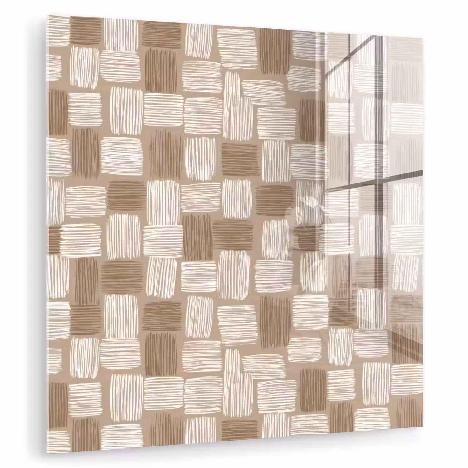 Blok - Patroon - Bruin plexiglas 5mm klein 11 -zzzproduct_nieuw