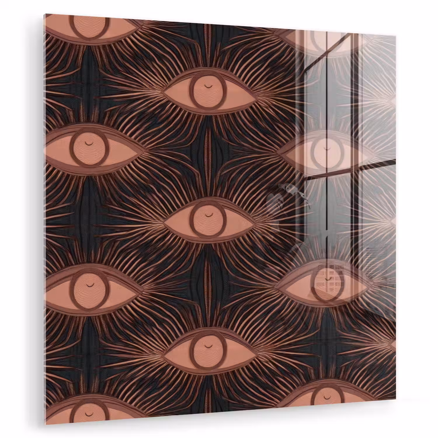 Boheems - Oog - Bruin plexiglas 5mm klein 11 -zzzproduct_nieuw
