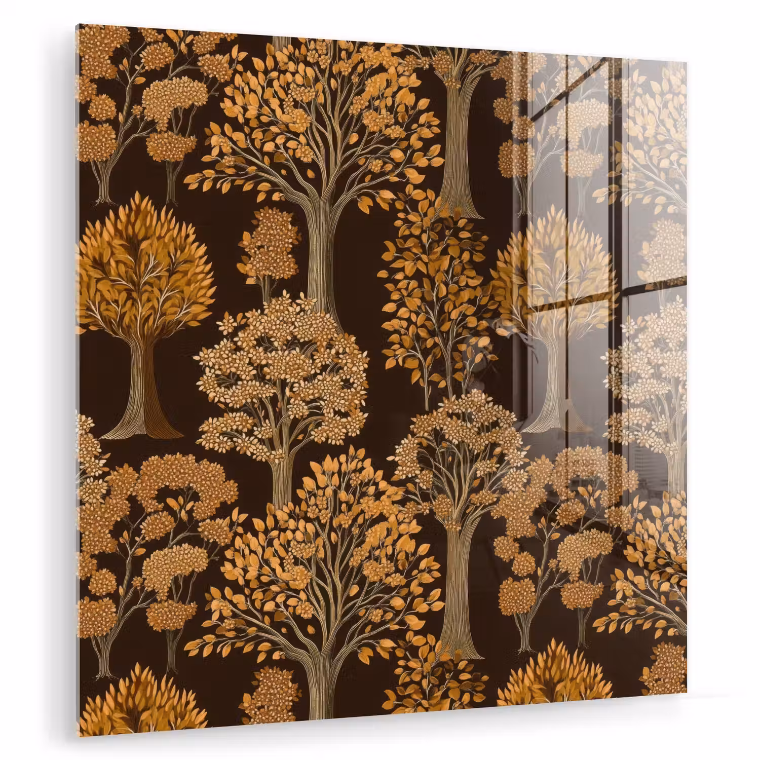 Bomen - Patroon - Bruin plexiglas 5mm klein 11 -zzzproduct_nieuw