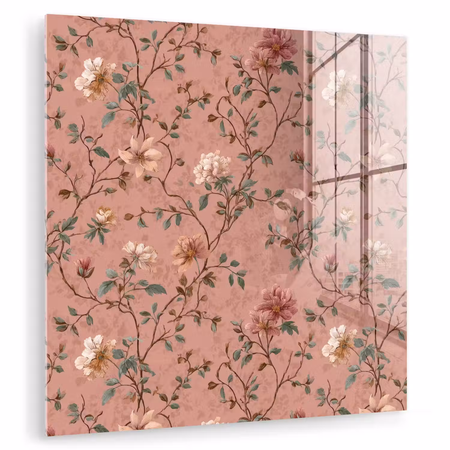 Botanisch - Bloemen - Roze plexiglas 5mm klein 11 -zzzproduct_nieuw