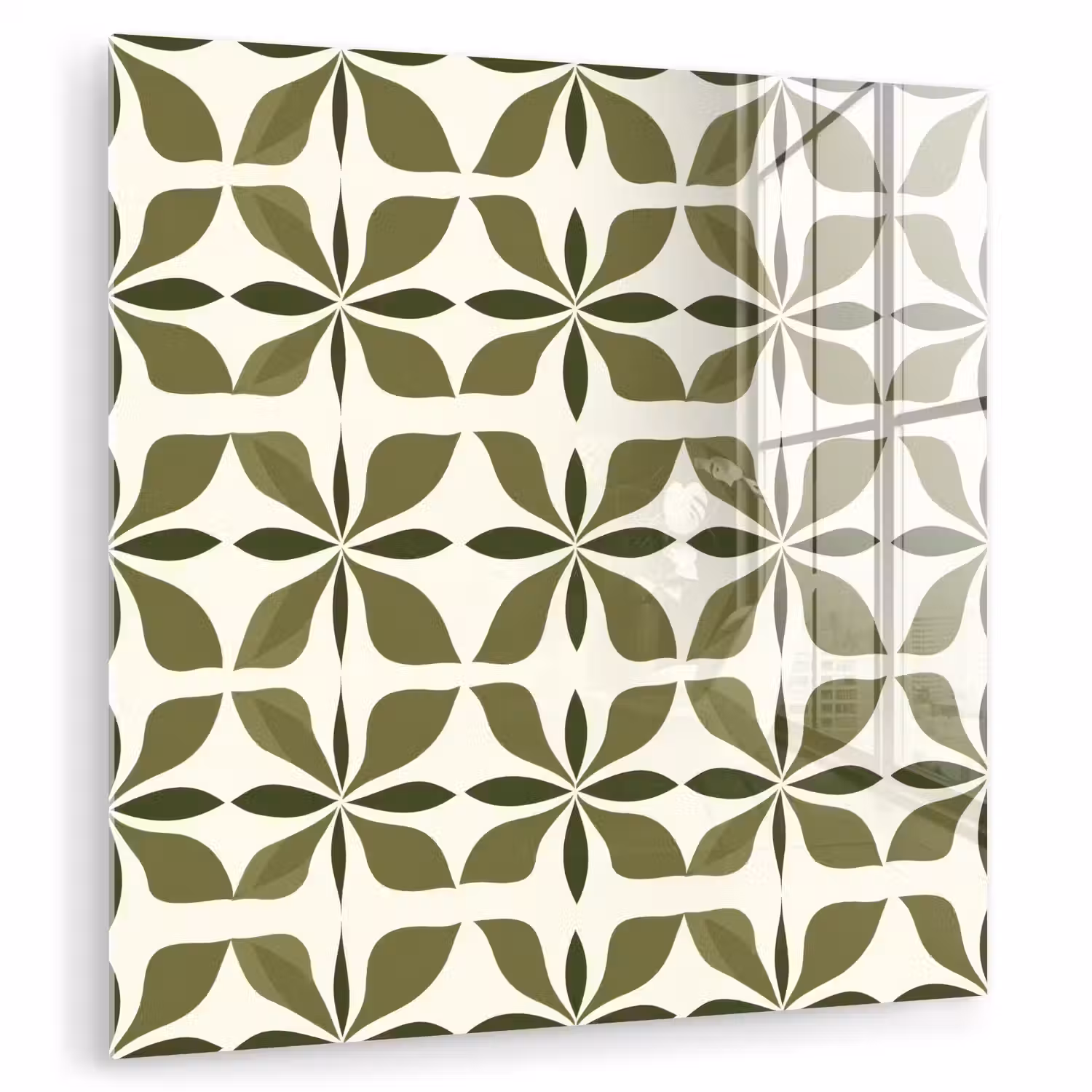 Botanisch - Retro - Groen plexiglas 5mm klein 11 -zzzproduct_nieuw
