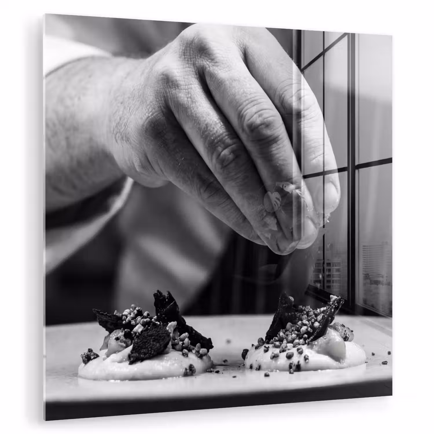 Chef - Garnering - Gerecht plexiglas 5mm klein -zzzproduct_nieuw