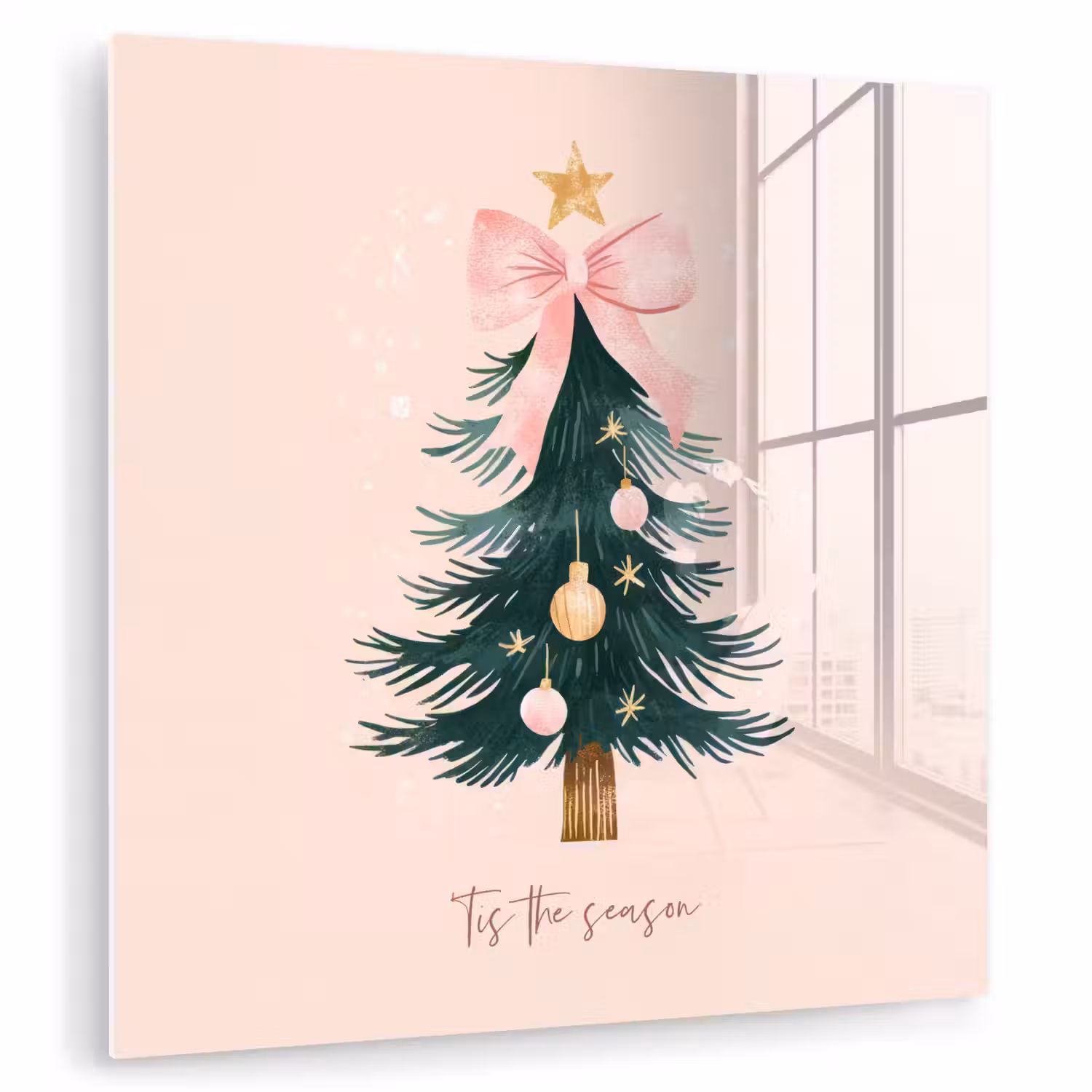 Christmas Season - Kerst - Kerstboom - Roze plexiglas 5mm klein -zzzproduct_nieuw