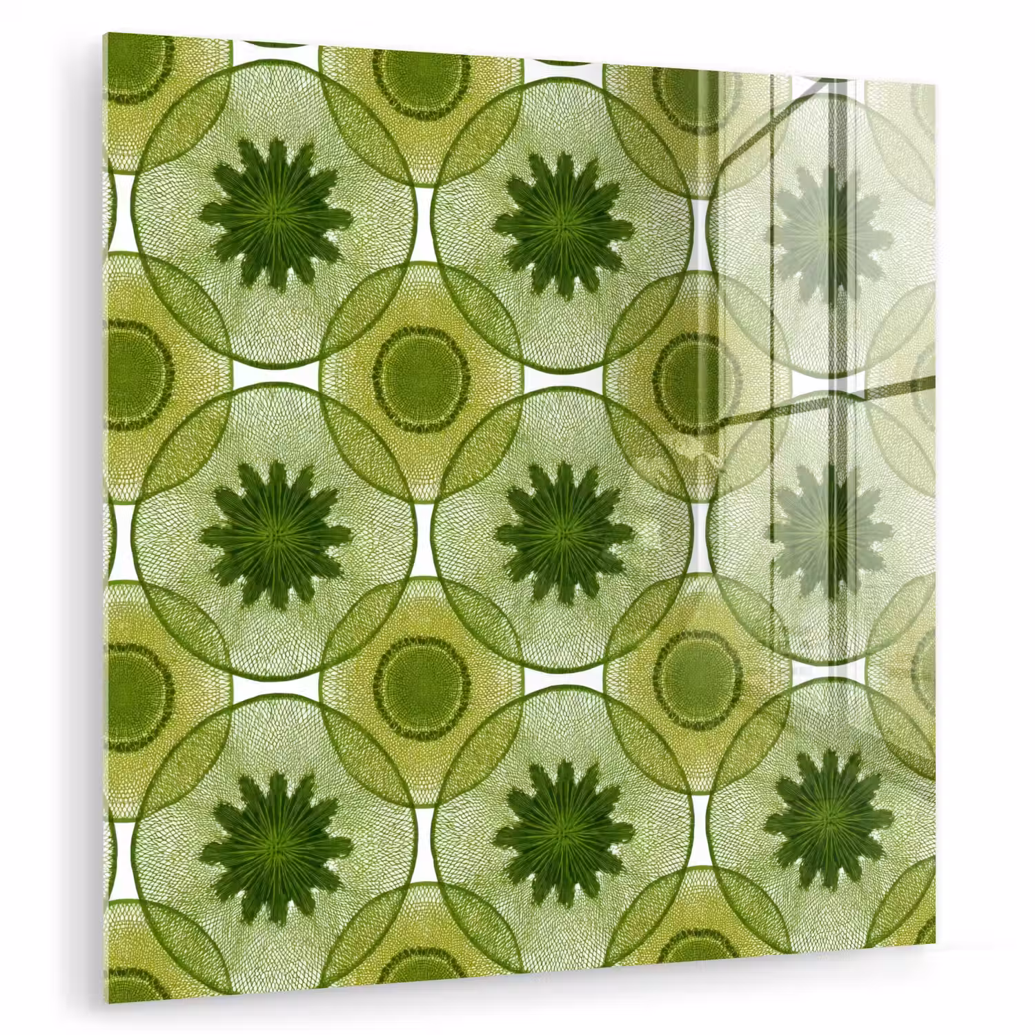 Cirkels - Patroon - Groen plexiglas 5mm klein 11 -zzzproduct_nieuw