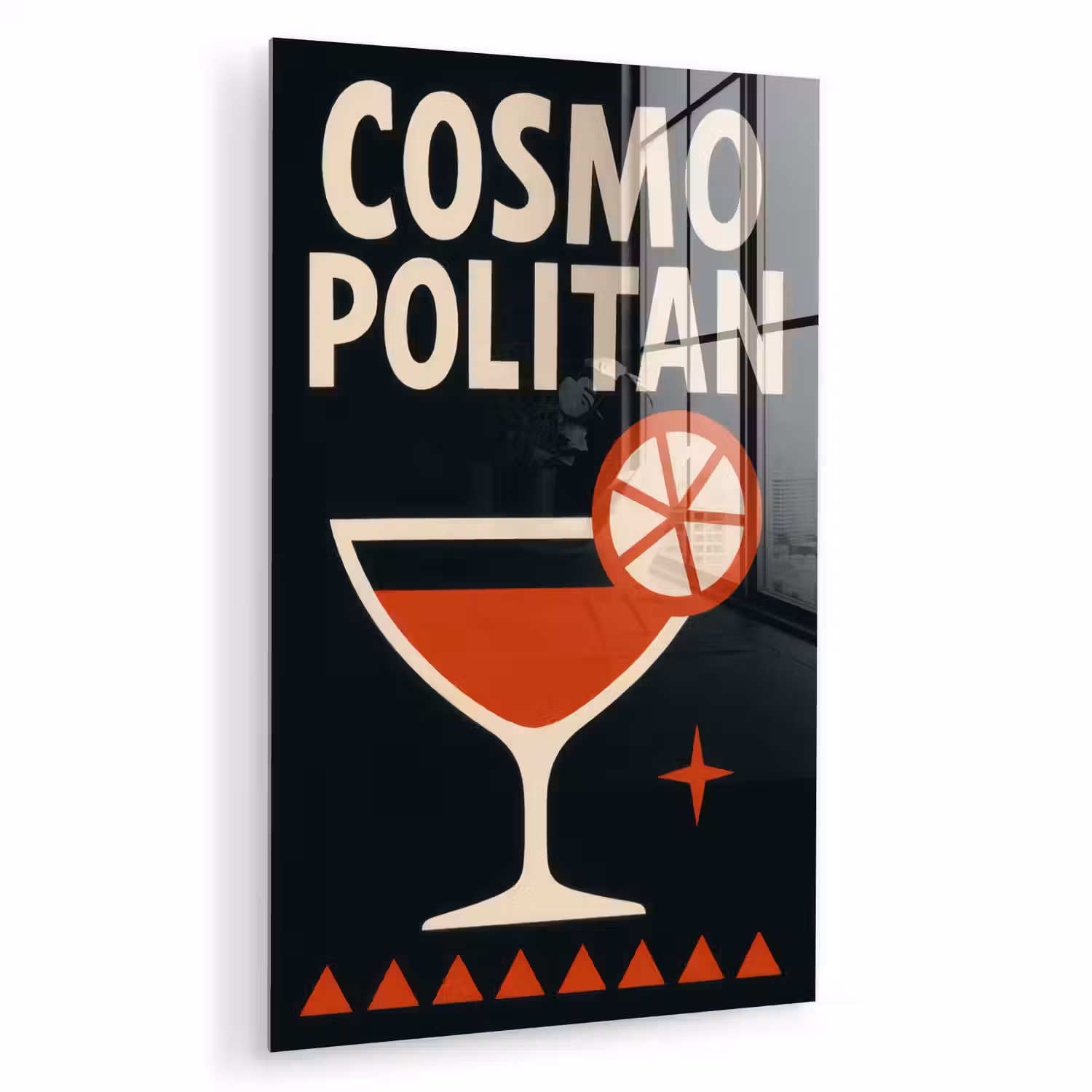 Cocktail - Zwart - Illustratie plexiglas 5mm klein -zzzproduct_nieuw