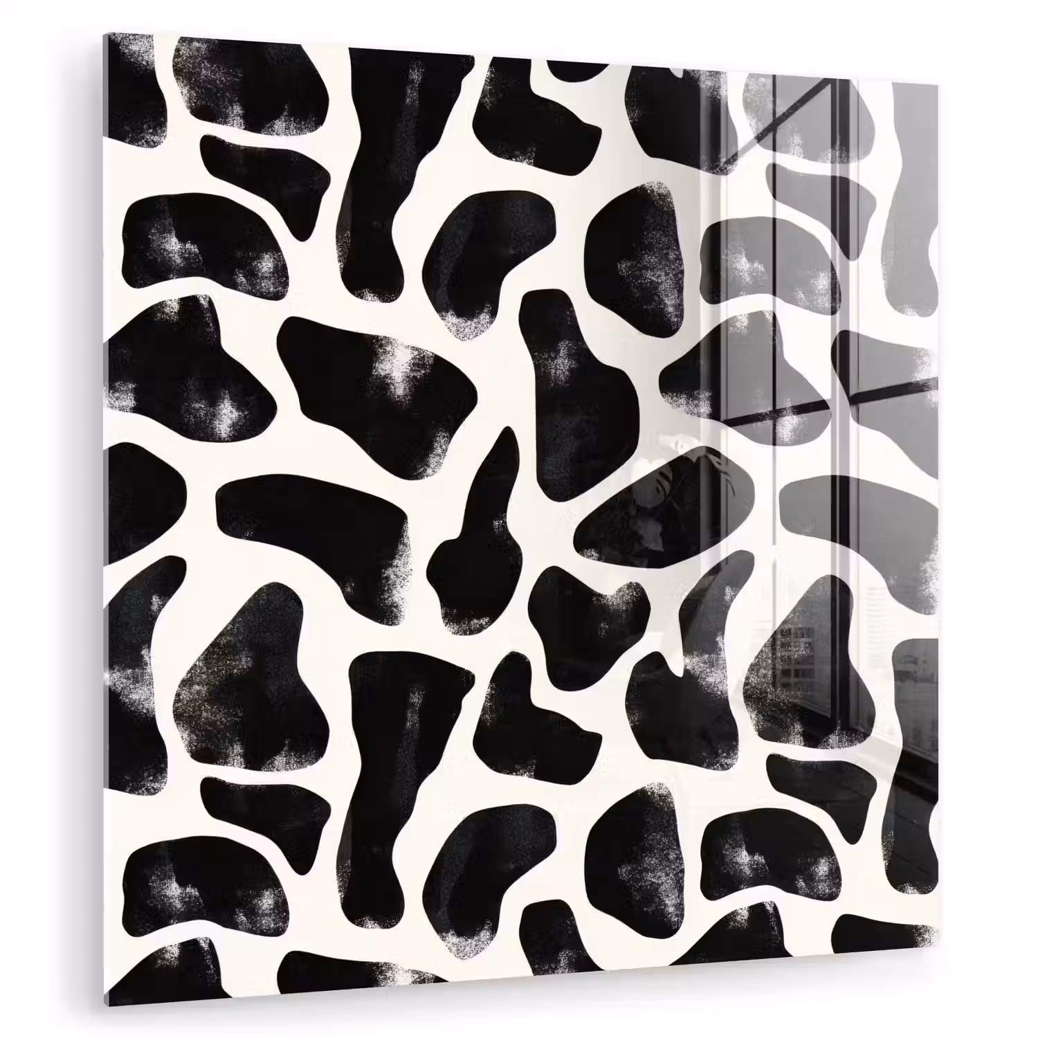 Dierenpatroon - Vlekken - Zwart - Wit plexiglas 5mm klein 11 -zzzproduct_nieuw