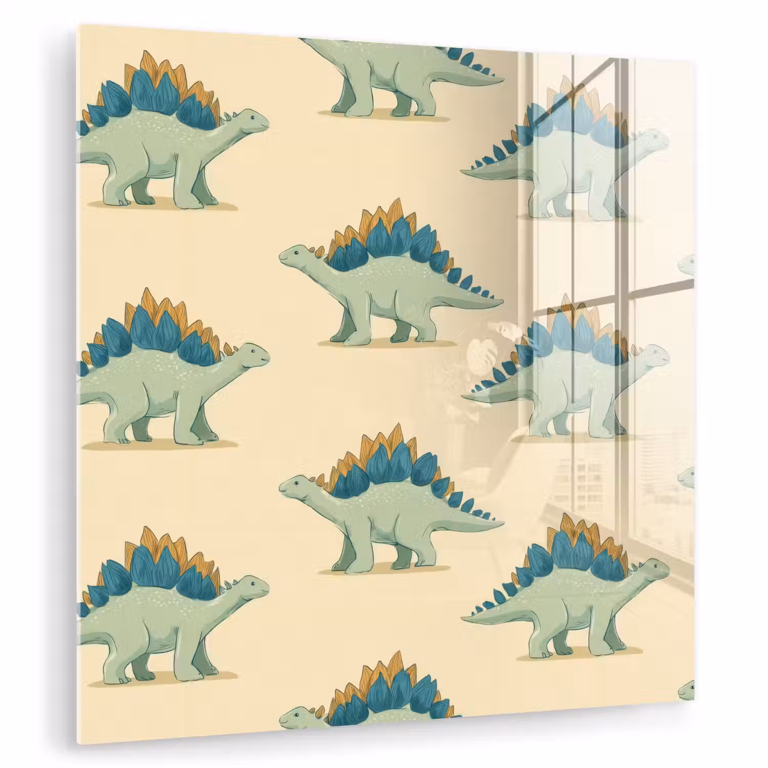 Dino - Patroon - Groen plexiglas 5mm klein 11 -zzzproduct_nieuw