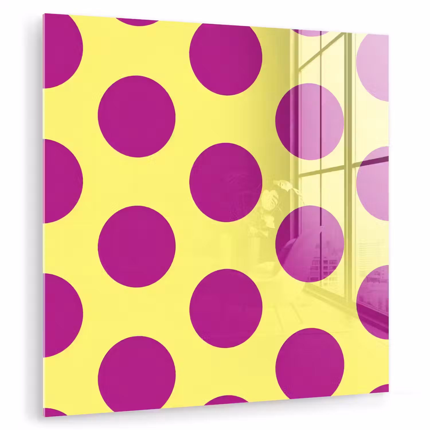 Dots - Klassiek - Geel plexiglas 5mm klein 11 -zzzproduct_nieuw