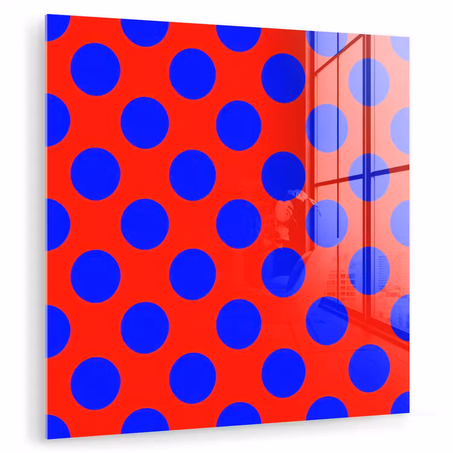 Dots - Klassiek - Rood plexiglas 5mm klein 11 -zzzproduct_nieuw
