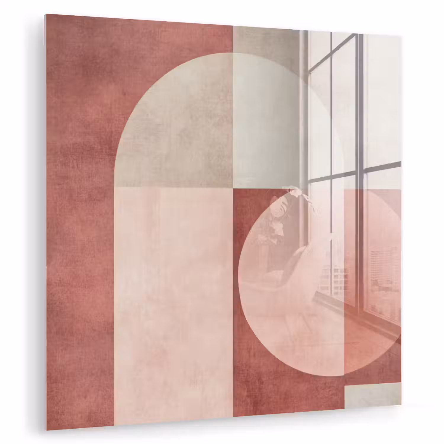 Figuren - Abstract - Roze plexiglas 5mm klein -zzzproduct_nieuw