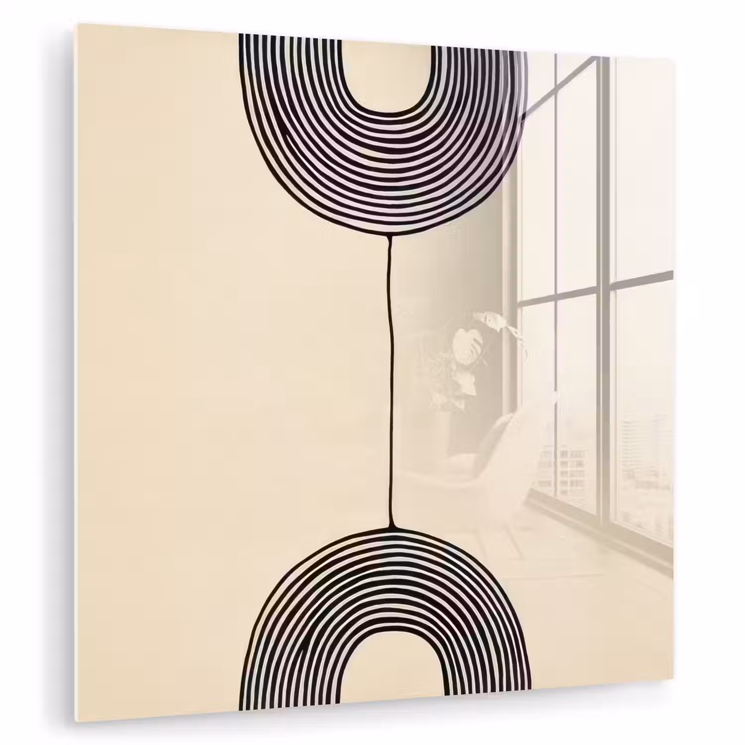 Geometrische bogen - Minimalistisch - Symmetrisch plexiglas 5mm klein -zzzproduct_nieuw