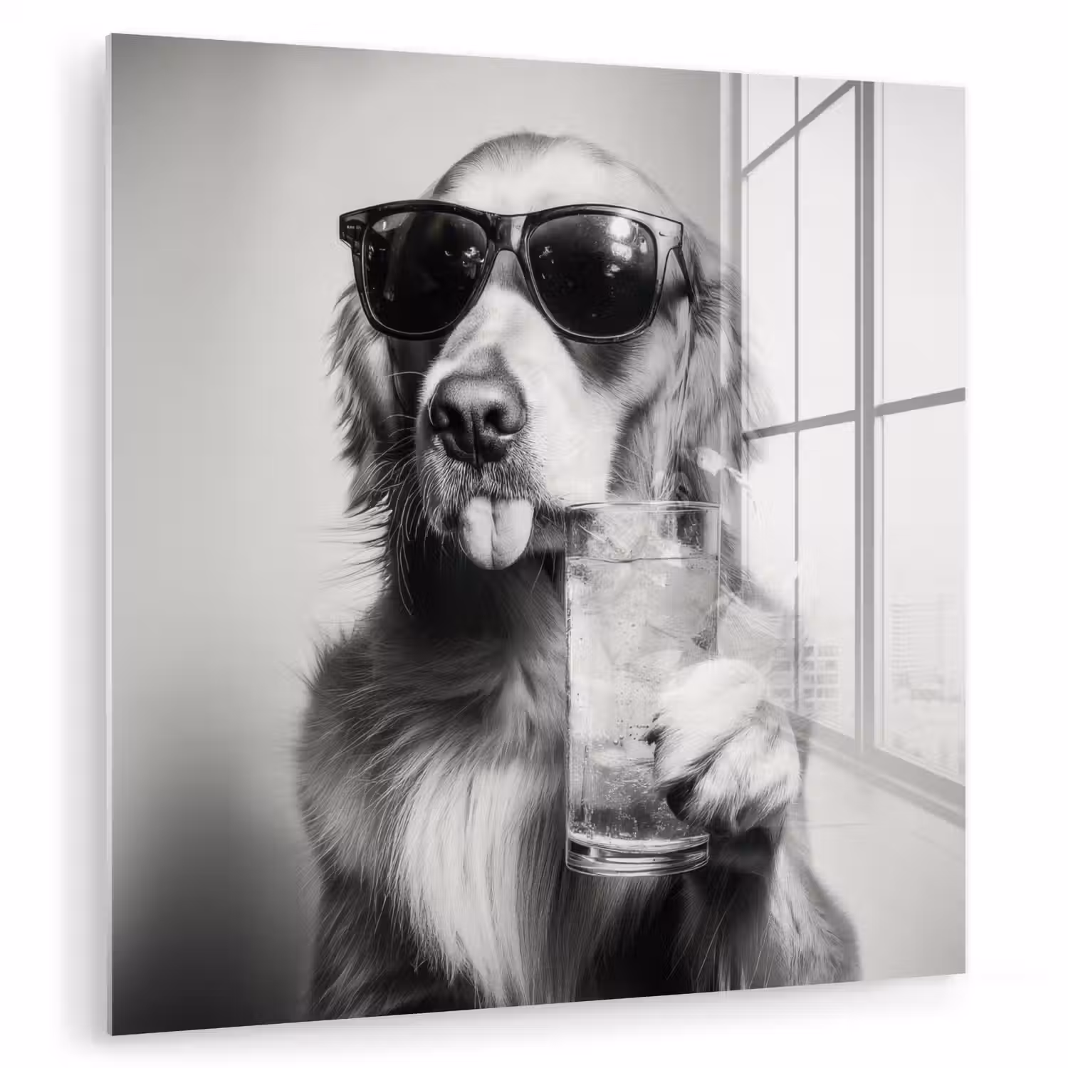 Golden retriever - Hond - Zonnebril - Gkas plexiglas 5mm klein -zzzproduct_nieuw