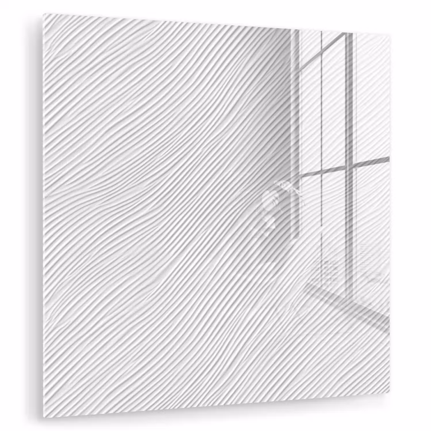 Golven - Ribbels - Wit plexiglas 5mm klein 11 -zzzproduct_nieuw