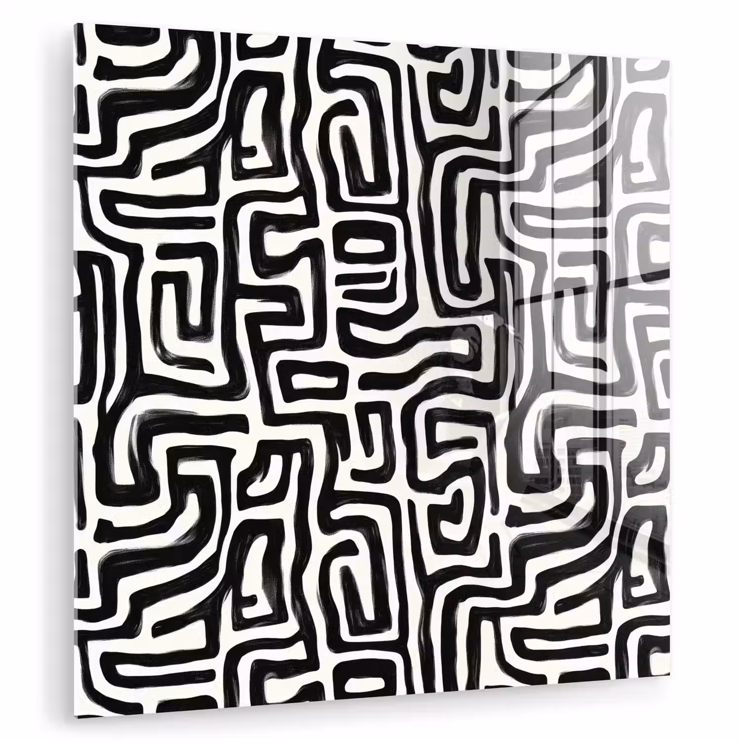 Grafisch - Lijnen - Zwart - Wit plexiglas 5mm klein 11 -zzzproduct_nieuw