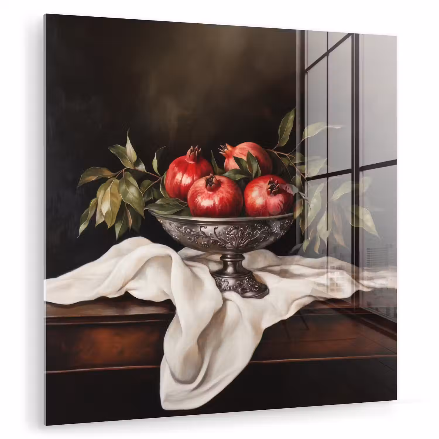 Granaatappels - Klassiek - Vintage plexiglas 5mm klein -zzzproduct_nieuw