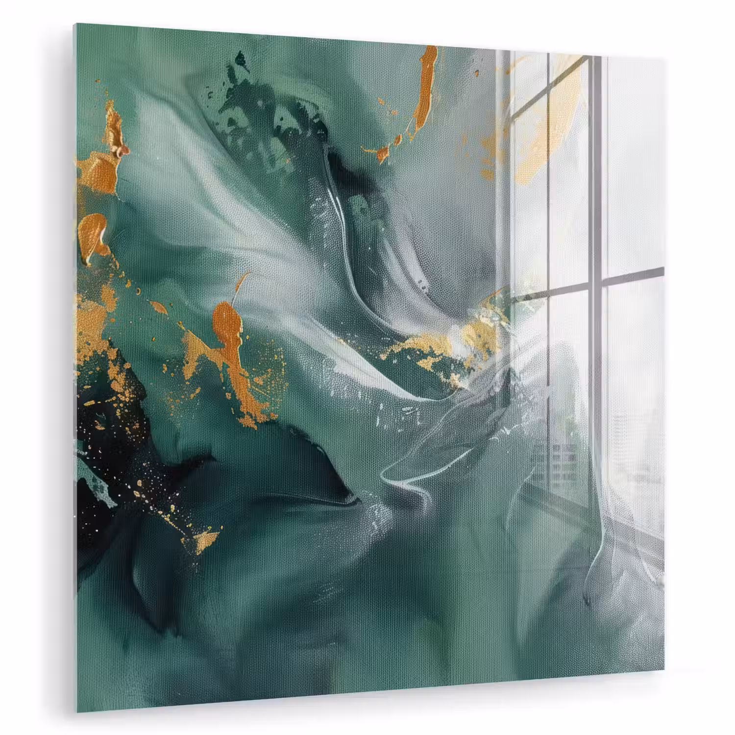 Groen - Modern - Marmer - Abstract plexiglas 5mm klein -zzzproduct_nieuw