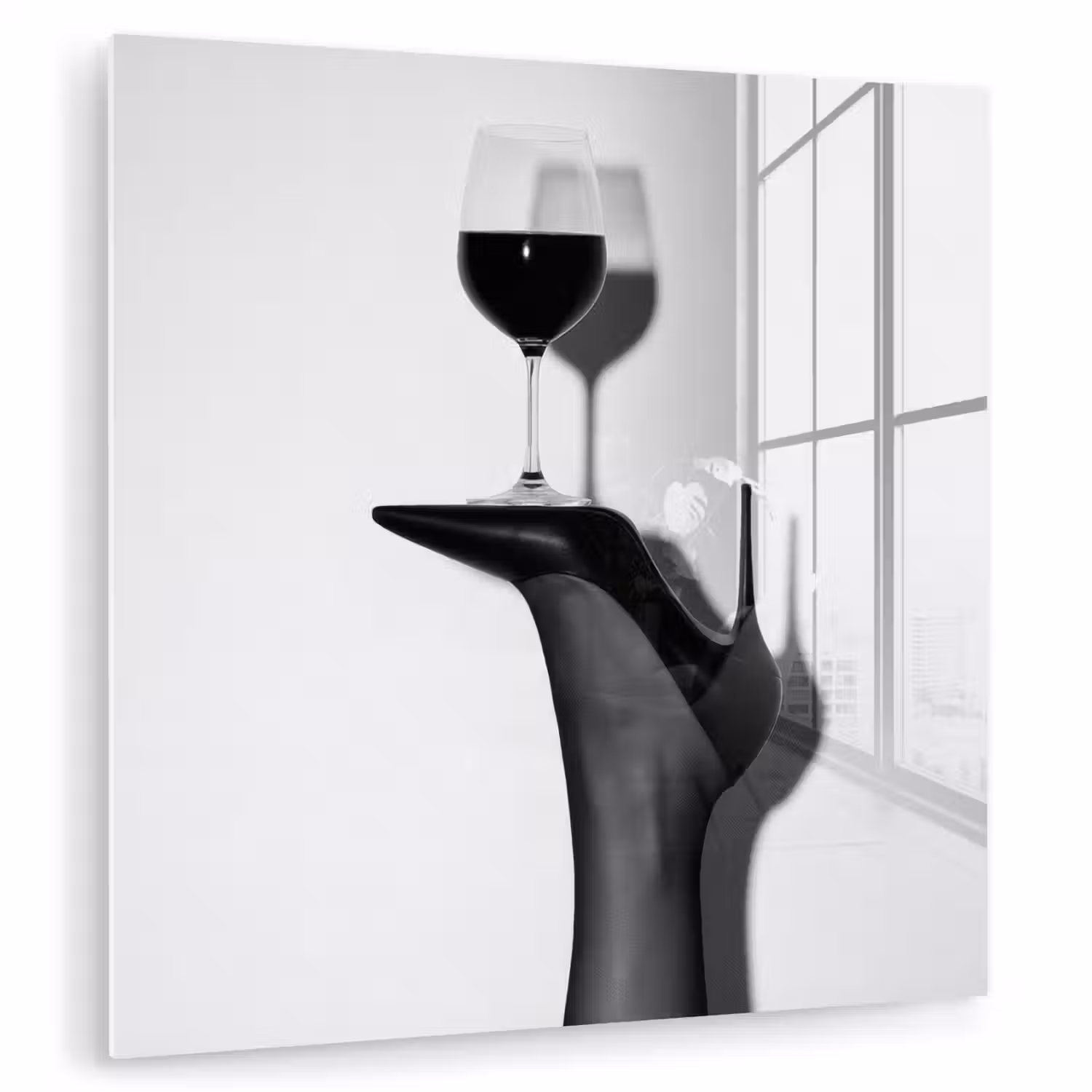Hak - Wijn - Minimalistisch - Zwart plexiglas 5mm klein -zzzproduct_nieuw