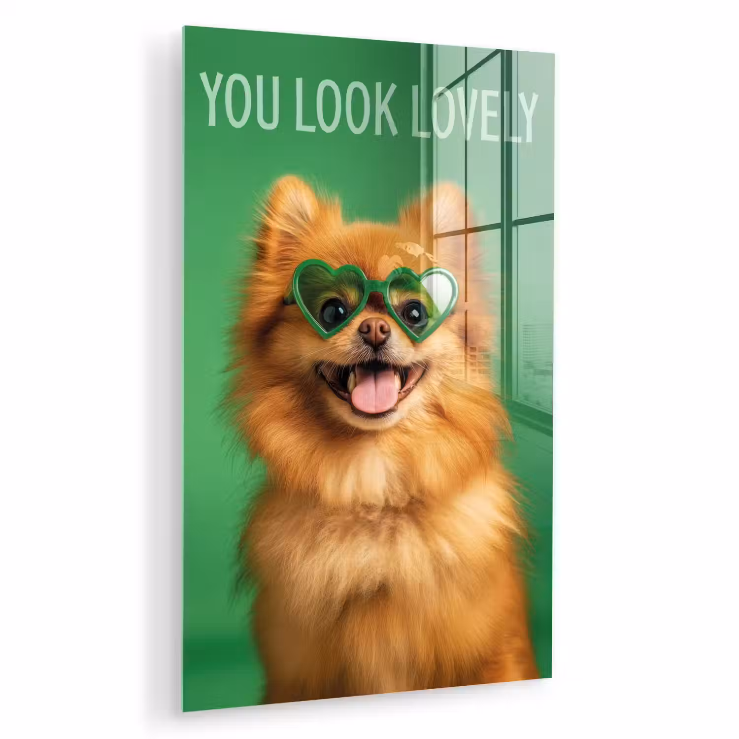 Hond - Zonnebril - Valentijn - Love plexiglas 5mm klein -zzzproduct_nieuw