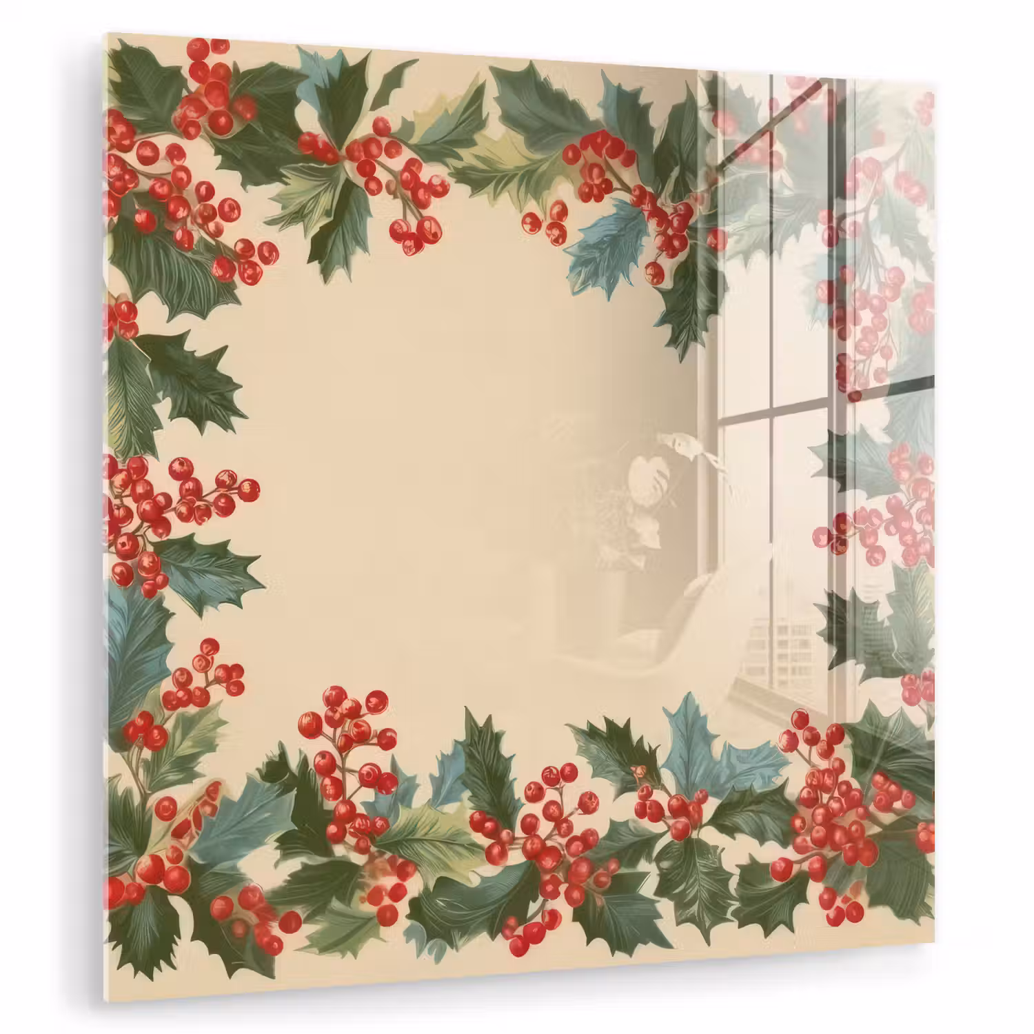 Hulstrand - Bessen - Beige plexiglas 5mm klein -zzzproduct_nieuw