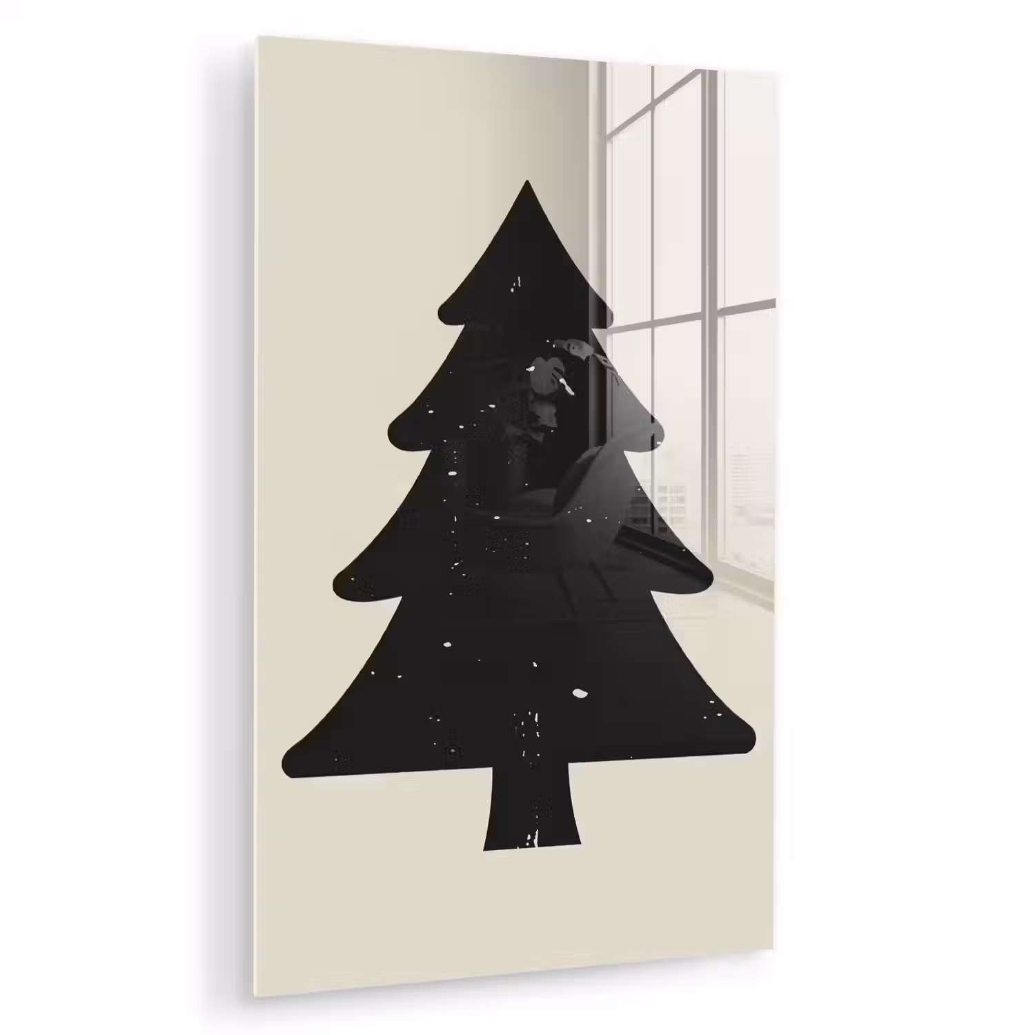Kerstboom - Zwarte kerstboom - Boom - Japandi plexiglas 5mm klein -zzzproduct_nieuw