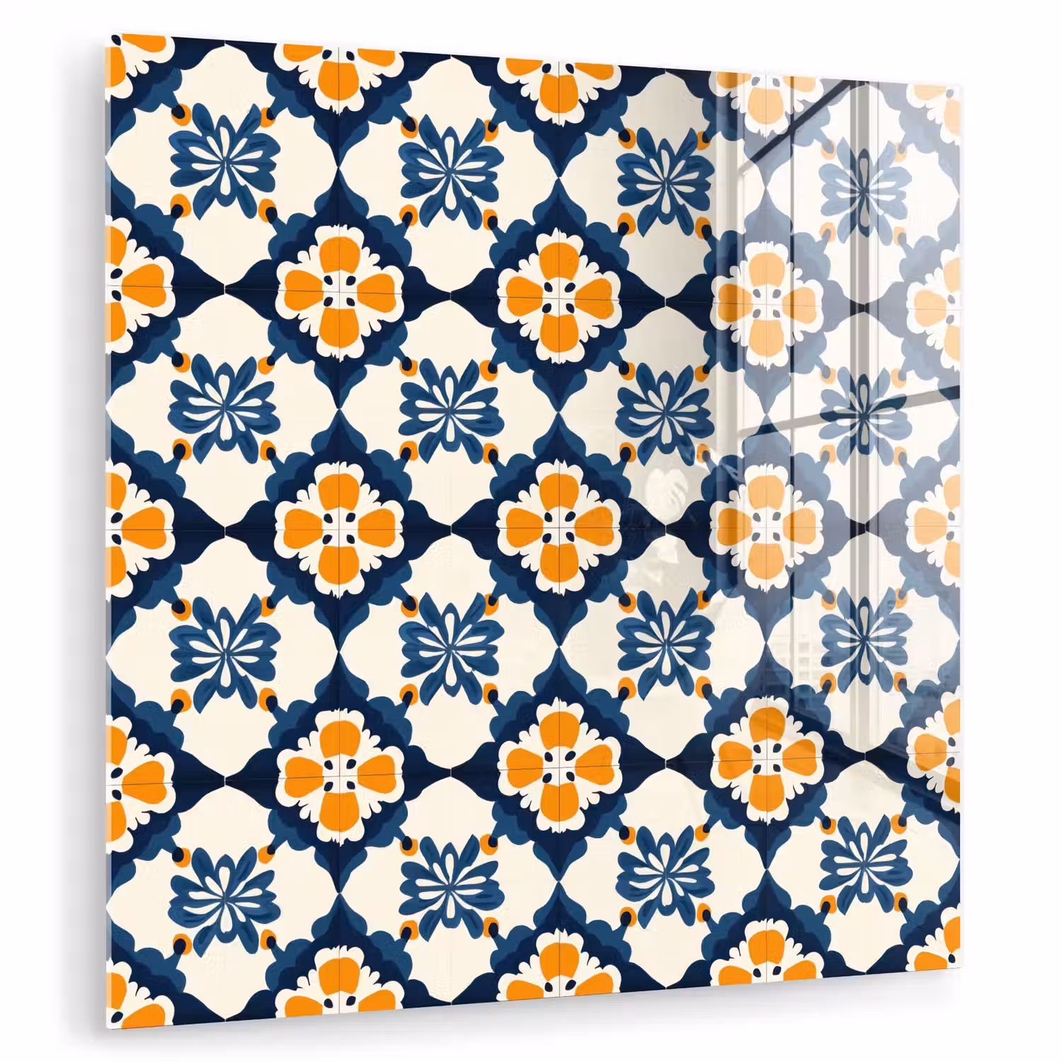 Klassiek - Geometrisch - Blauw plexiglas 5mm klein 11 -zzzproduct_nieuw