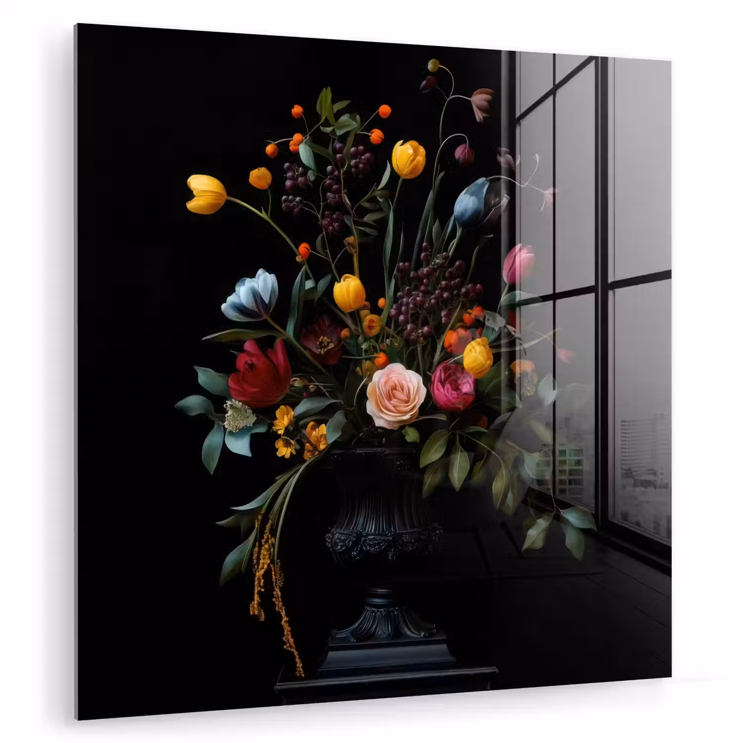 Klassiek - Vaas - Boeket - Bloemen plexiglas 5mm klein -zzzproduct_nieuw