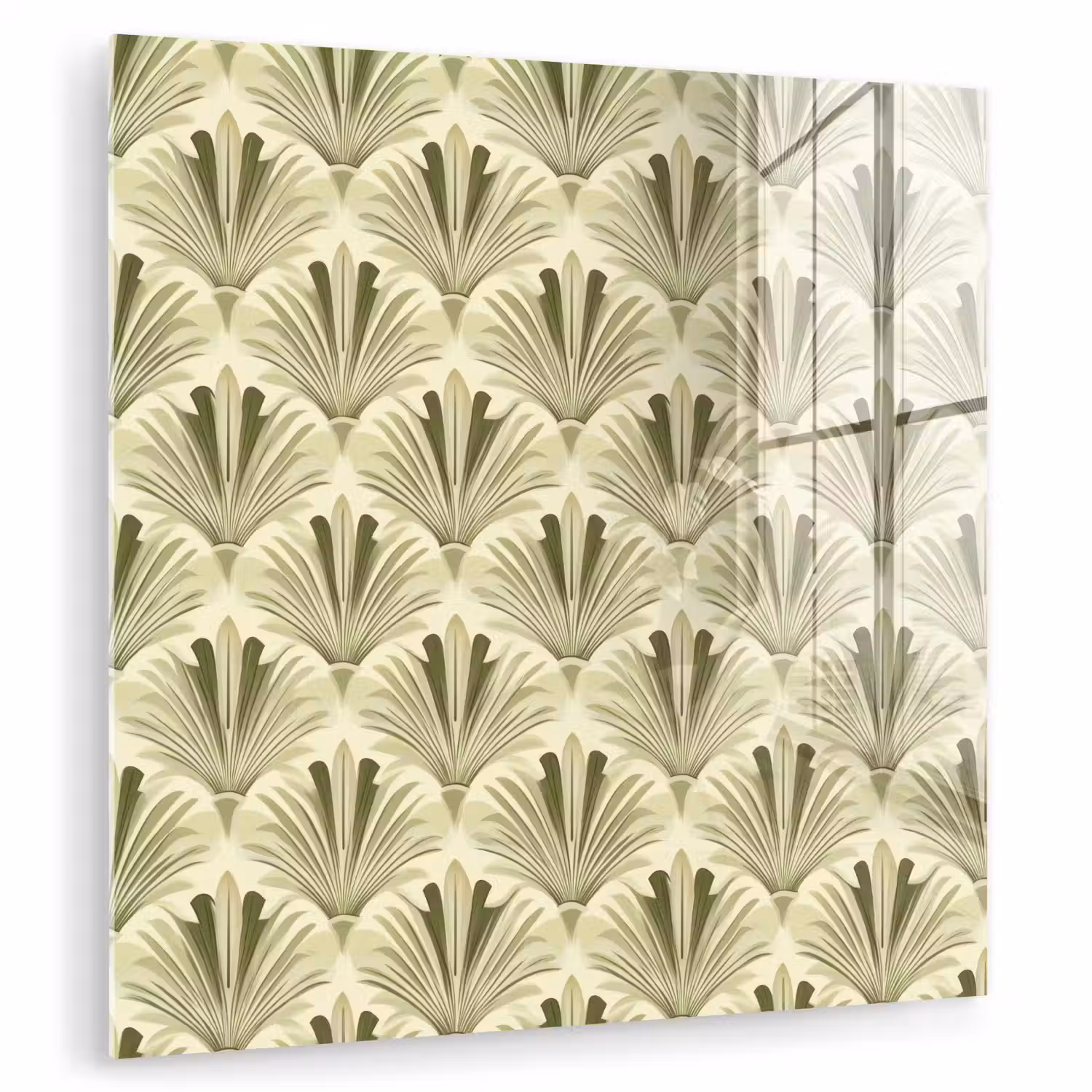 Klassiek - Waaier - Groen plexiglas 5mm klein 11 -zzzproduct_nieuw