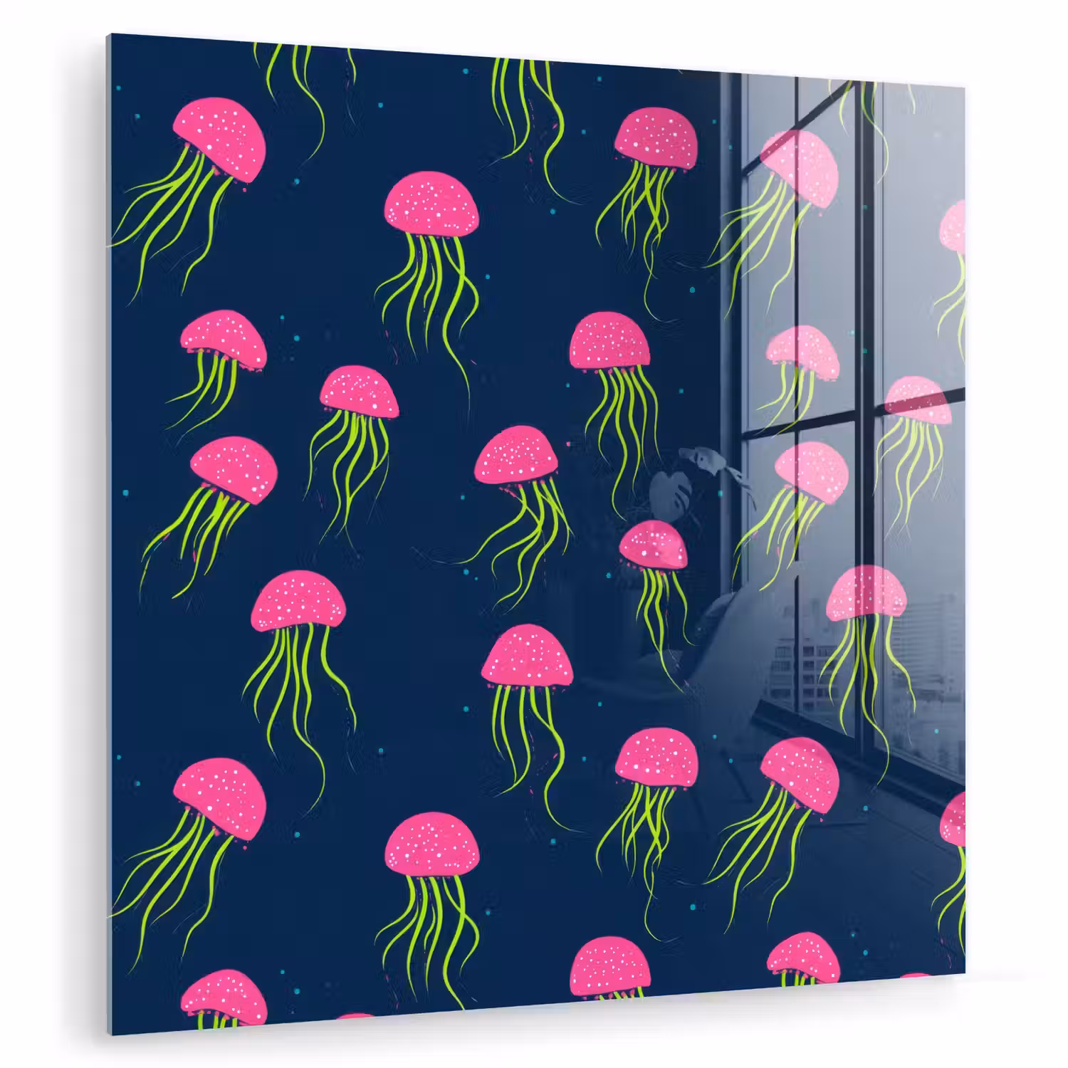 Kwallen - Diepzee - Neon plexiglas 5mm klein 11 -zzzproduct_nieuw