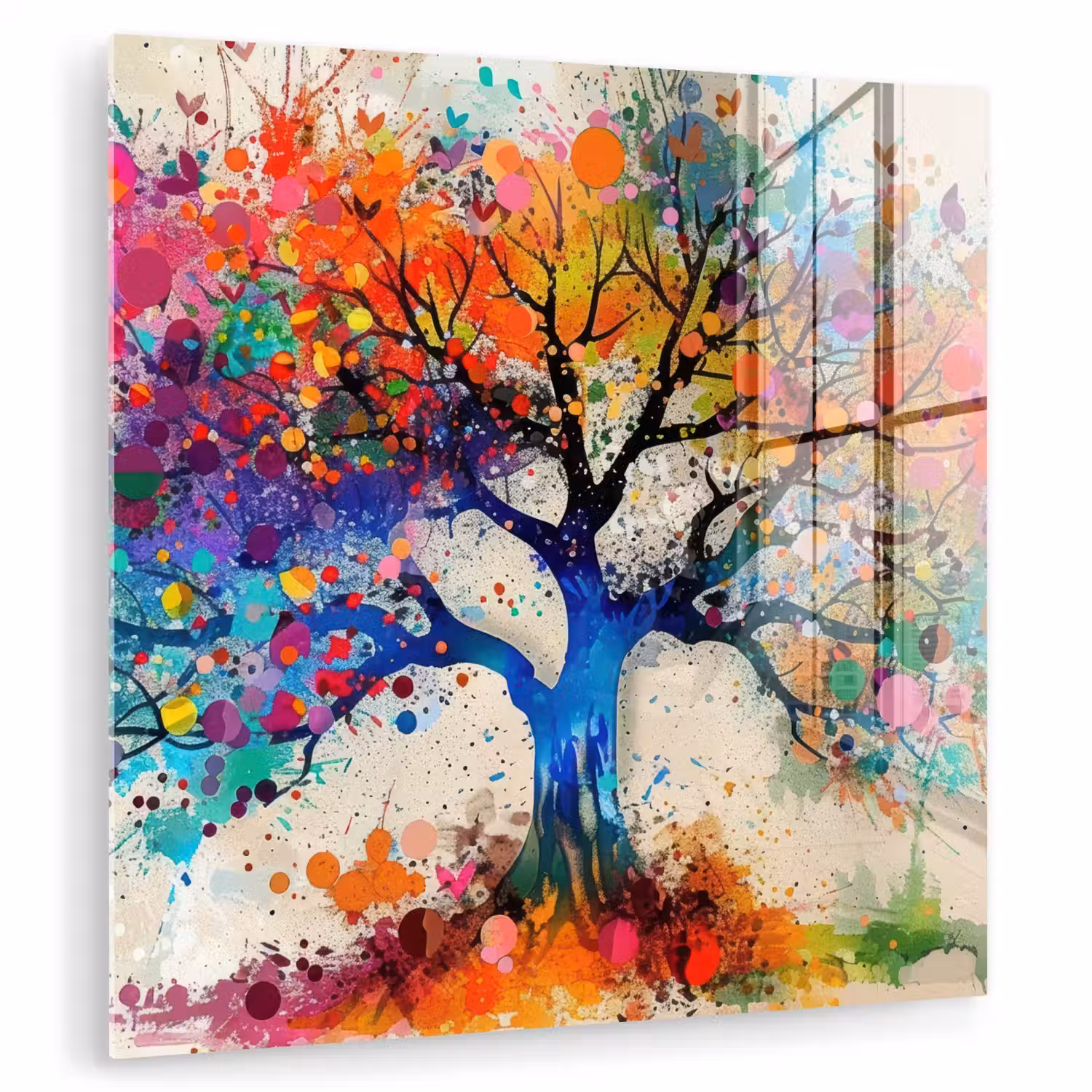 Levensboom - Natuur - Kleurrijk - Boom plexiglas 5mm klein -zzzproduct_nieuw