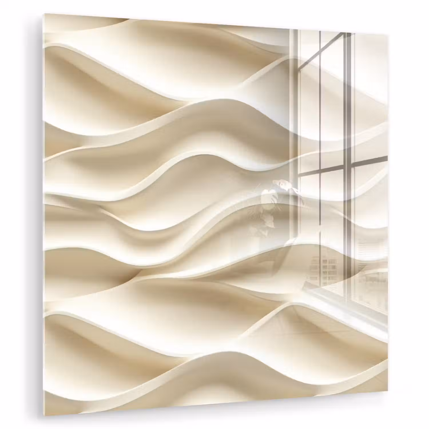 Lijnen - Golvend - Crème plexiglas 5mm klein 11 -zzzproduct_nieuw