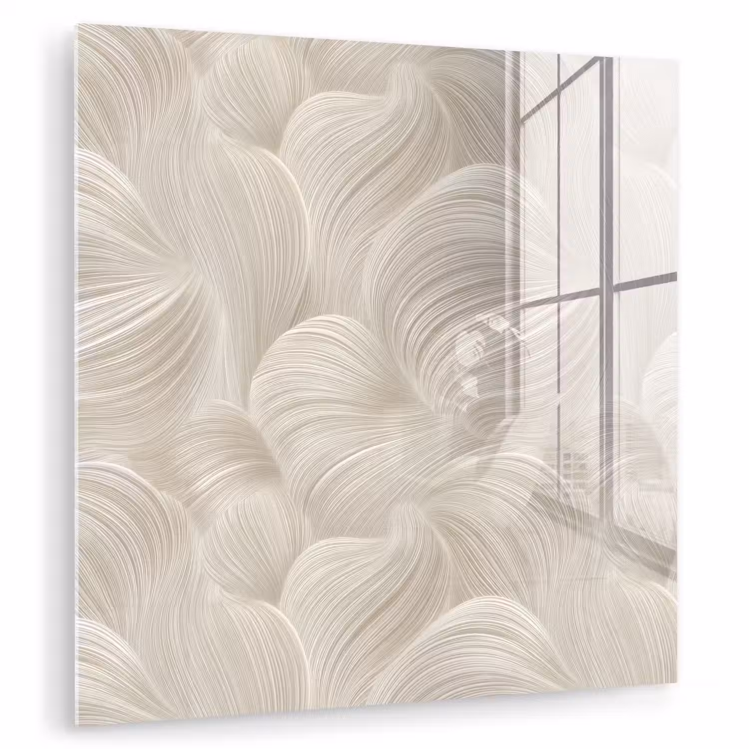 Lijnen - Waaier - Beige plexiglas 5mm klein 11 -zzzproduct_nieuw