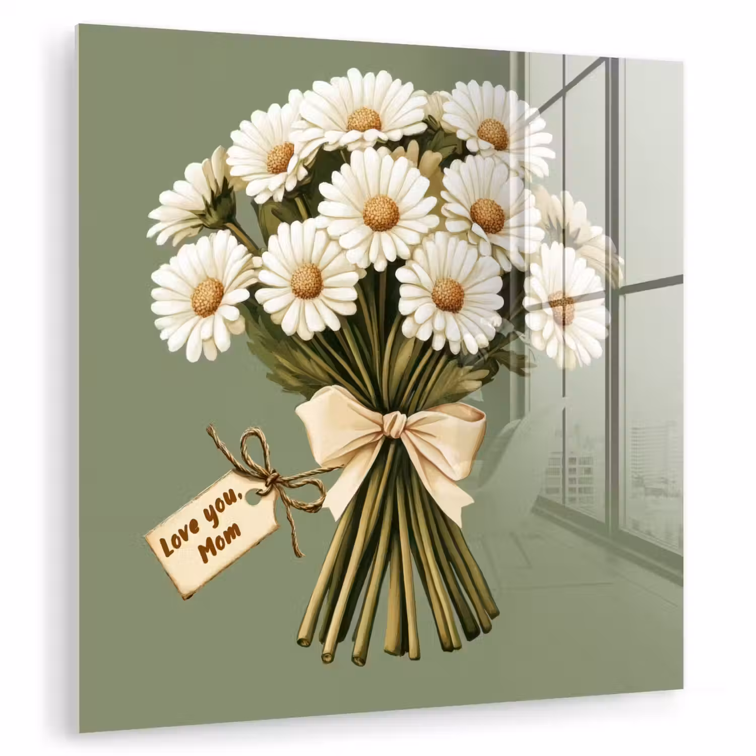 Lint - Boeket - Groen - Quote plexiglas 5mm klein -zzzproduct_nieuw