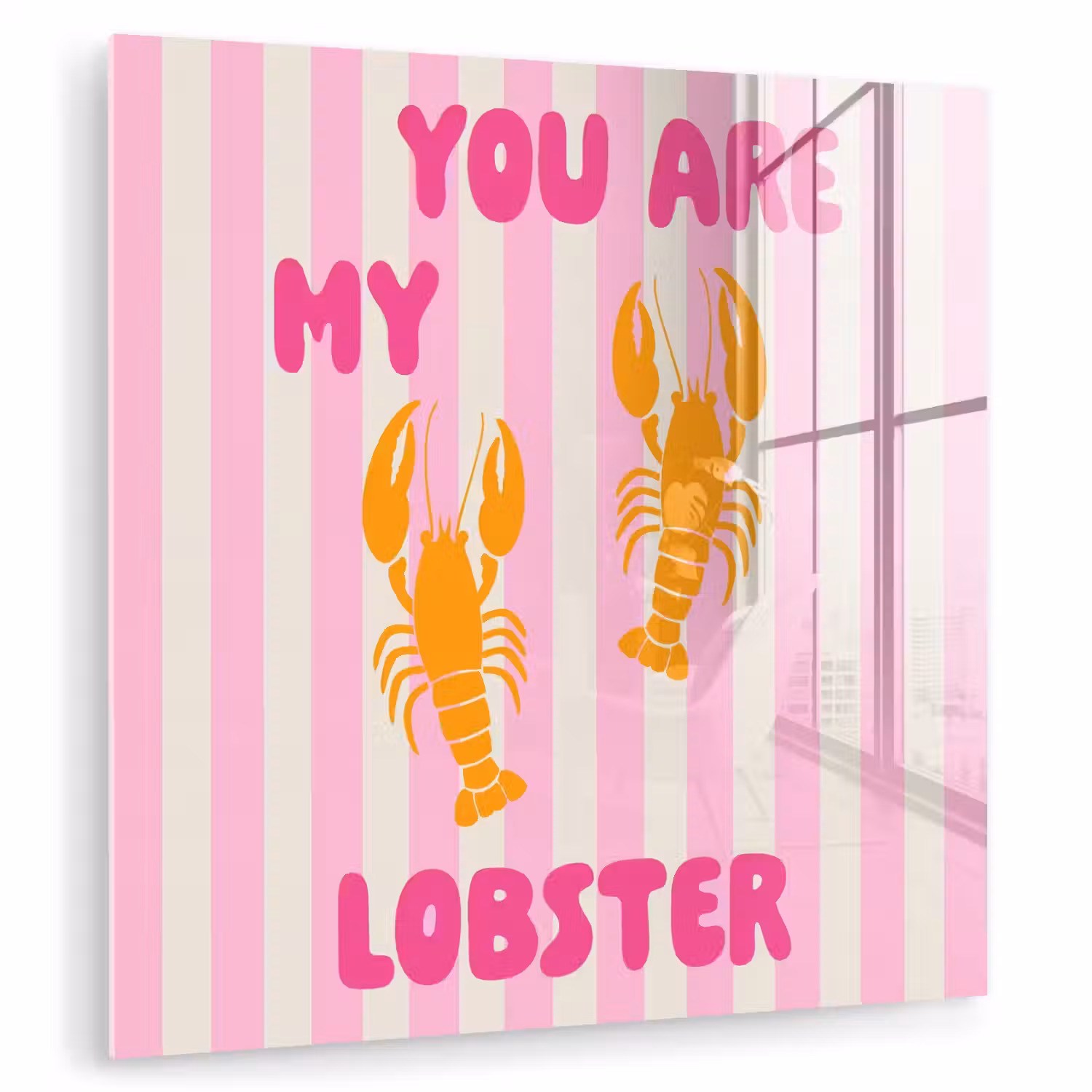 Lobster - Love - Valentijn plexiglas 5mm klein -zzzproduct_nieuw