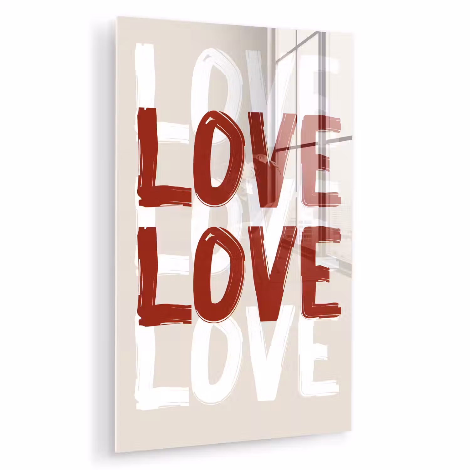 Love - Rood - Tekst plexiglas 5mm klein -zzzproduct_nieuw