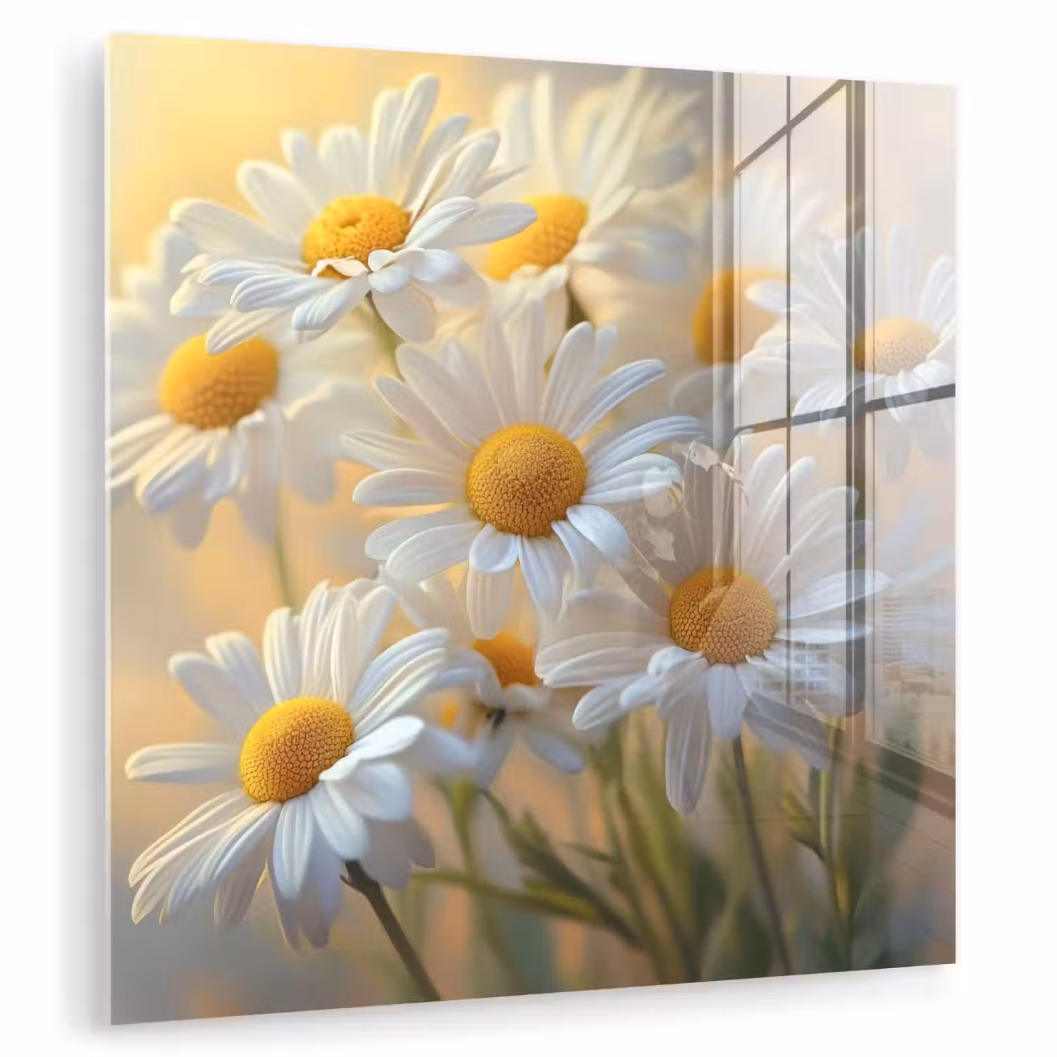 Madeliefjes - Wit - Zonlicht plexiglas 5mm klein -zzzproduct_nieuw
