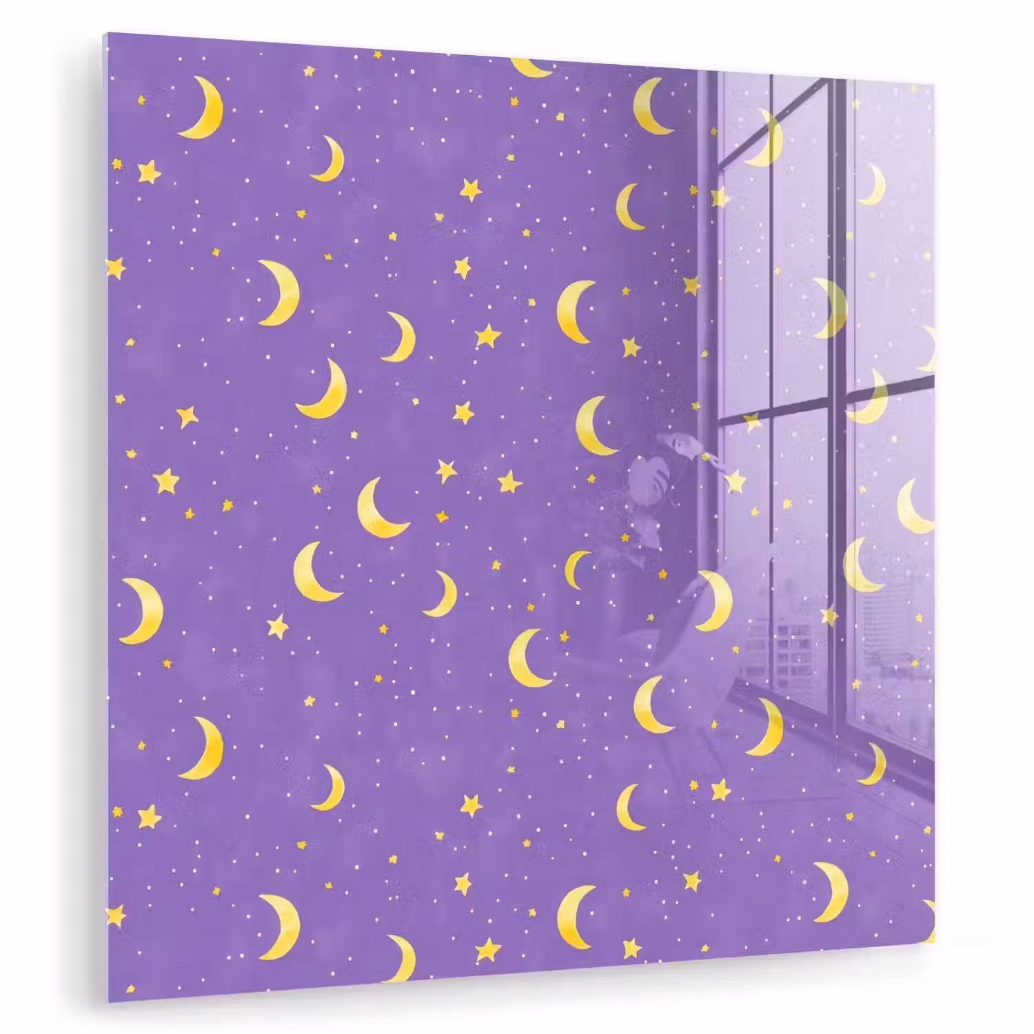 Manen - Sterren - Paars plexiglas 5mm klein 11 -zzzproduct_nieuw