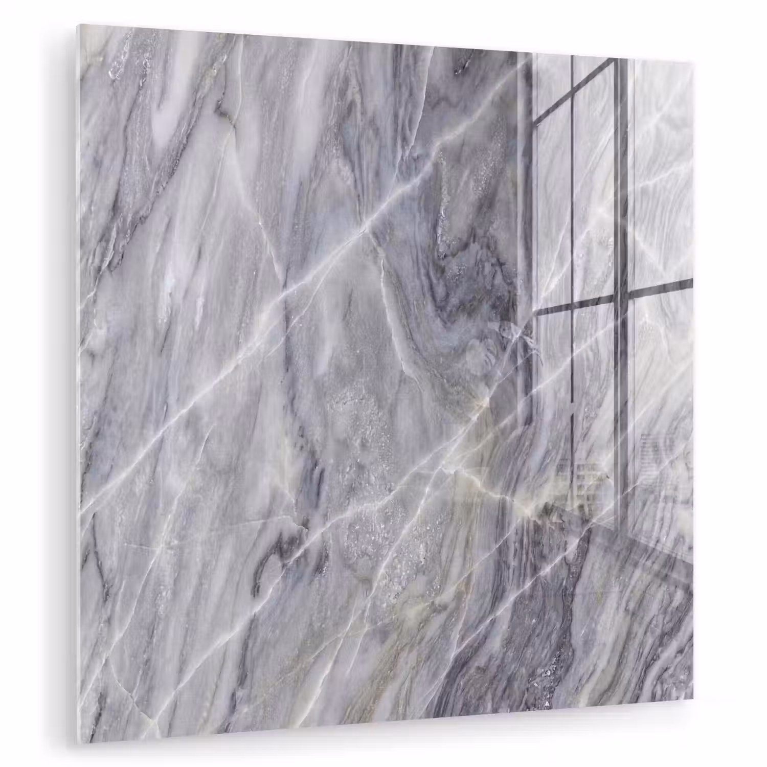 Marmer - Ader - Patroon - Abstract - Grijs plexiglas 5mm klein -zzzproduct_nieuw