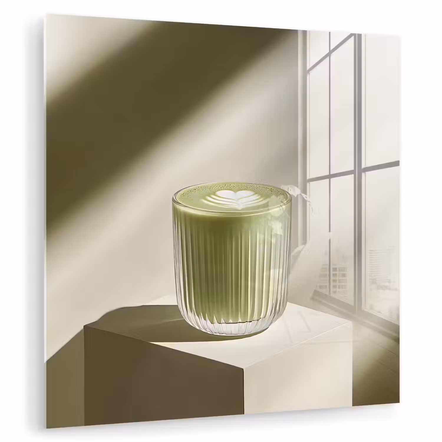 Matcha - Glas - Groen - Minimalistisch plexiglas 5mm klein -zzzproduct_nieuw