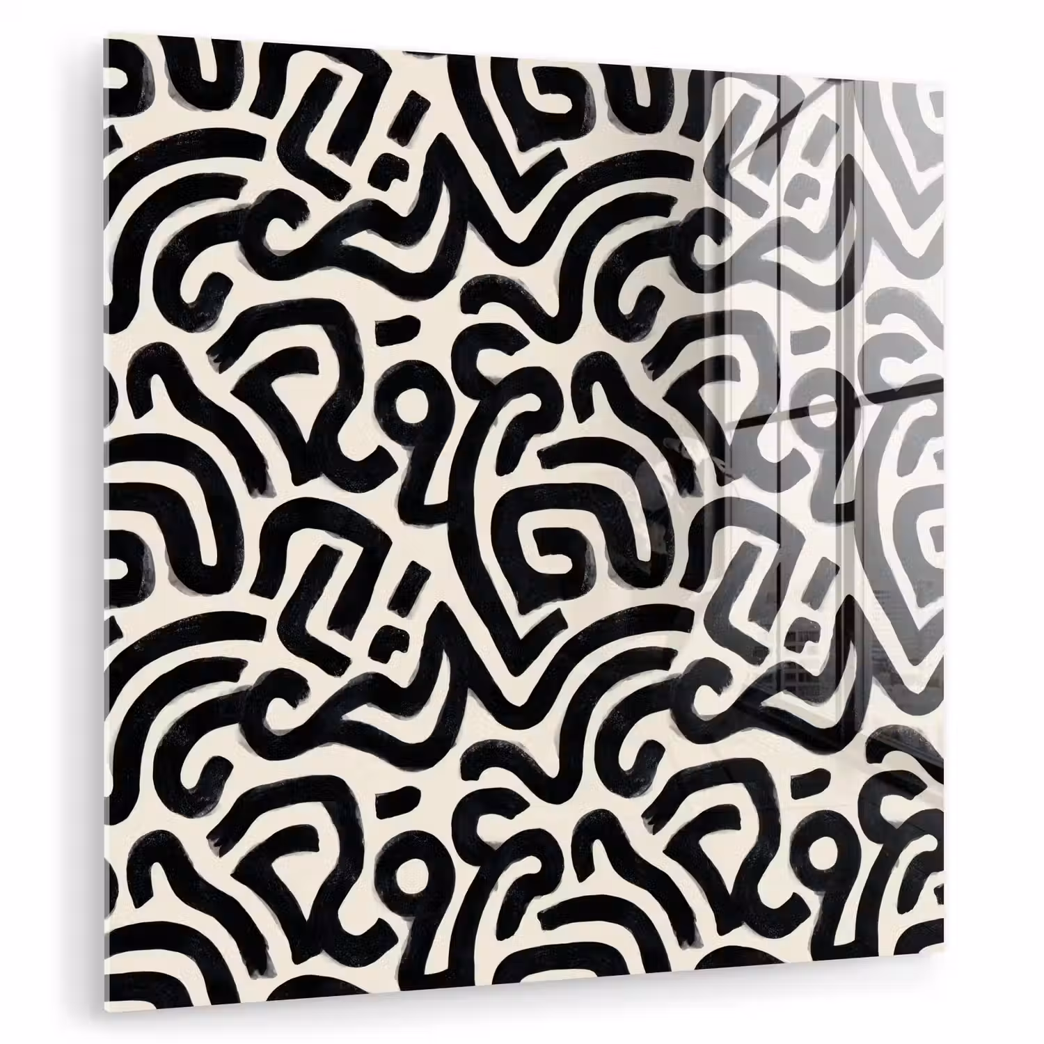 Modern - Abstract - Zwart plexiglas 5mm klein 11 -zzzproduct_nieuw