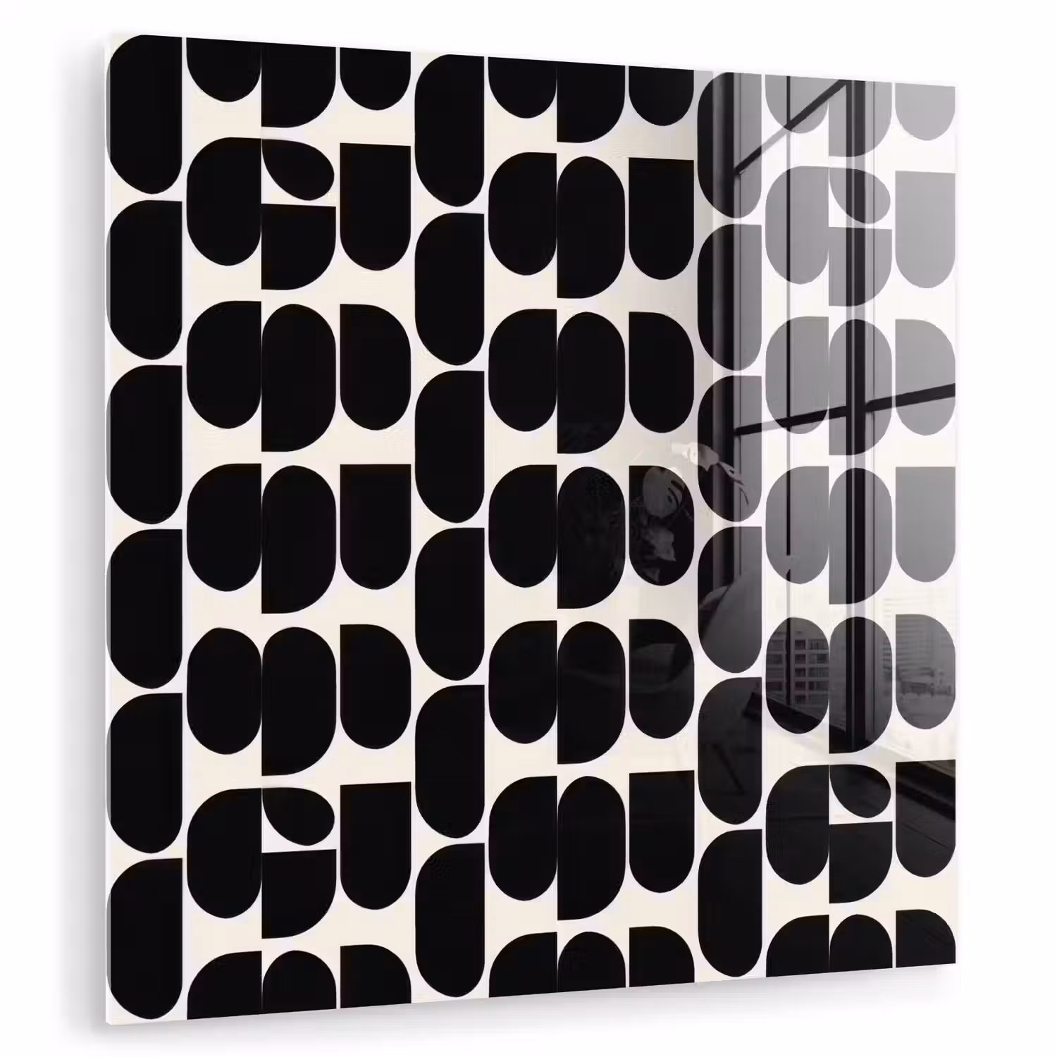 Modern - Patroon - Zwart plexiglas 5mm klein 11 -zzzproduct_nieuw