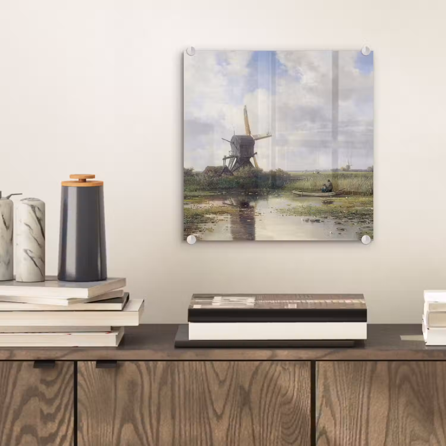 Molen - Willem Roelofs - Oude meesters - Kunst plexiglas 5mm klein -sfeer1