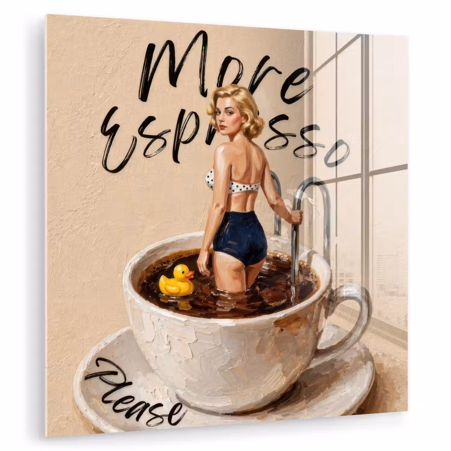 More espresso - Koffie - Eend plexiglas 5mm klein -zzzproduct_nieuw