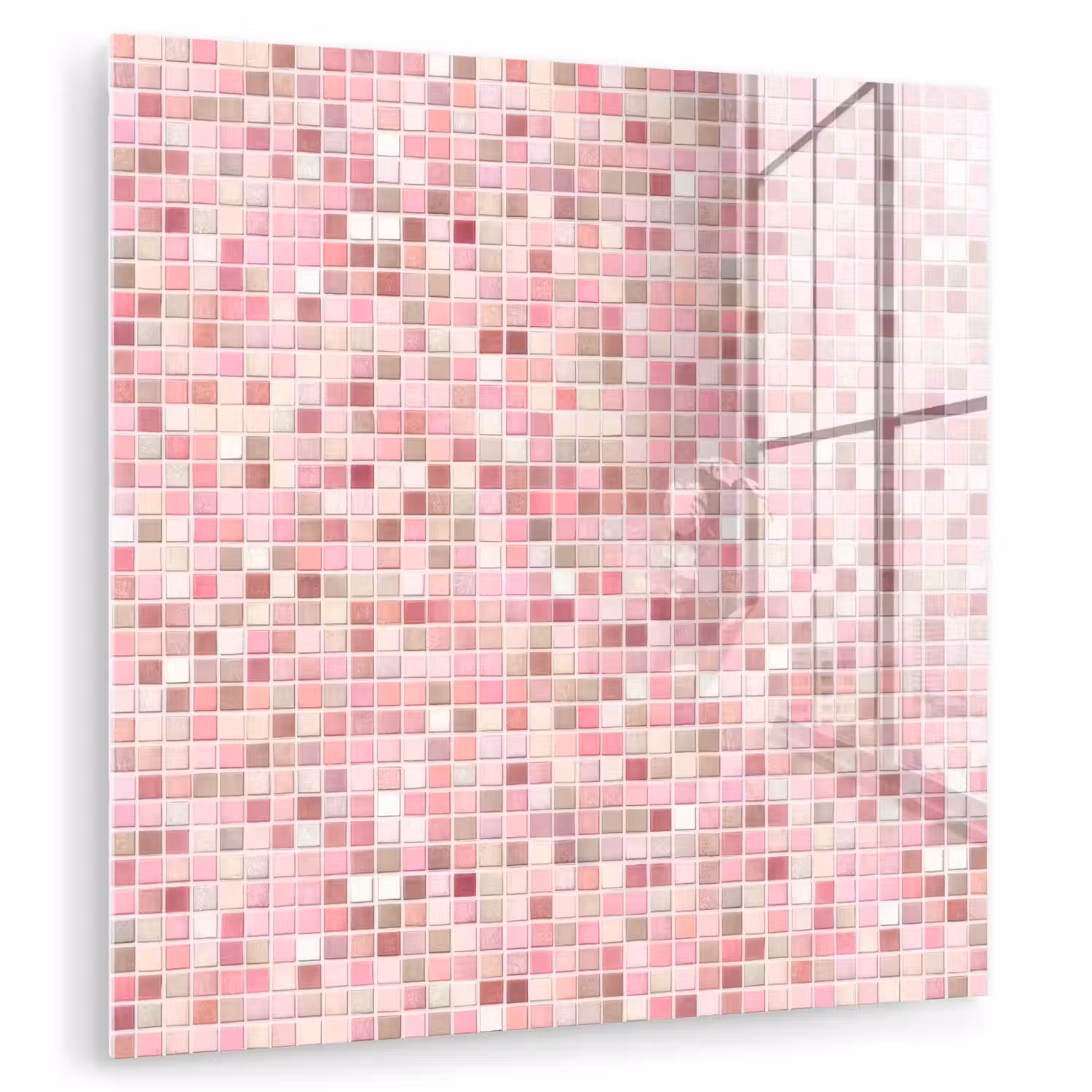 Mozaïek - Patroon - Roze plexiglas 5mm klein 11 -zzzproduct_nieuw