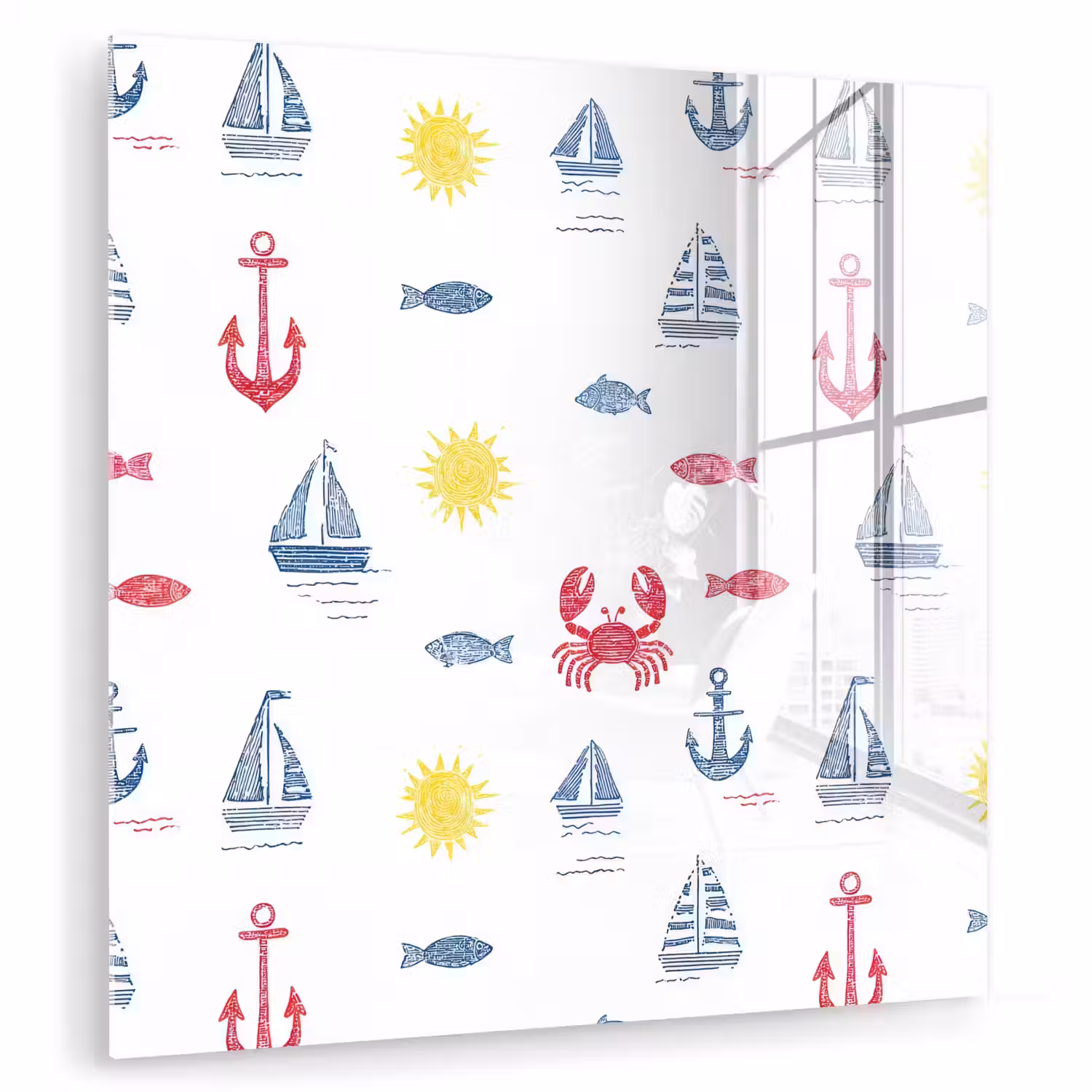 Nautisch - Illustraties - Kleurrijk plexiglas 5mm klein 11 -zzzproduct_nieuw
