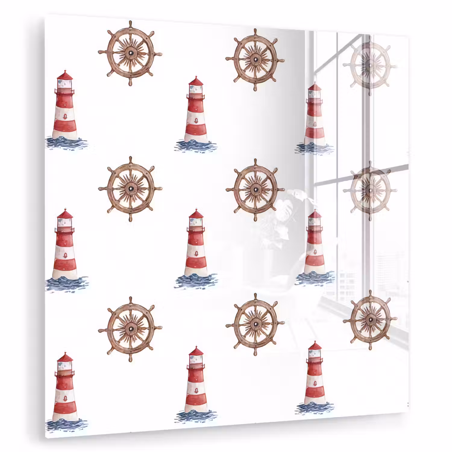 Nautisch - Klassiek - Rood plexiglas 5mm klein 11 -zzzproduct_nieuw