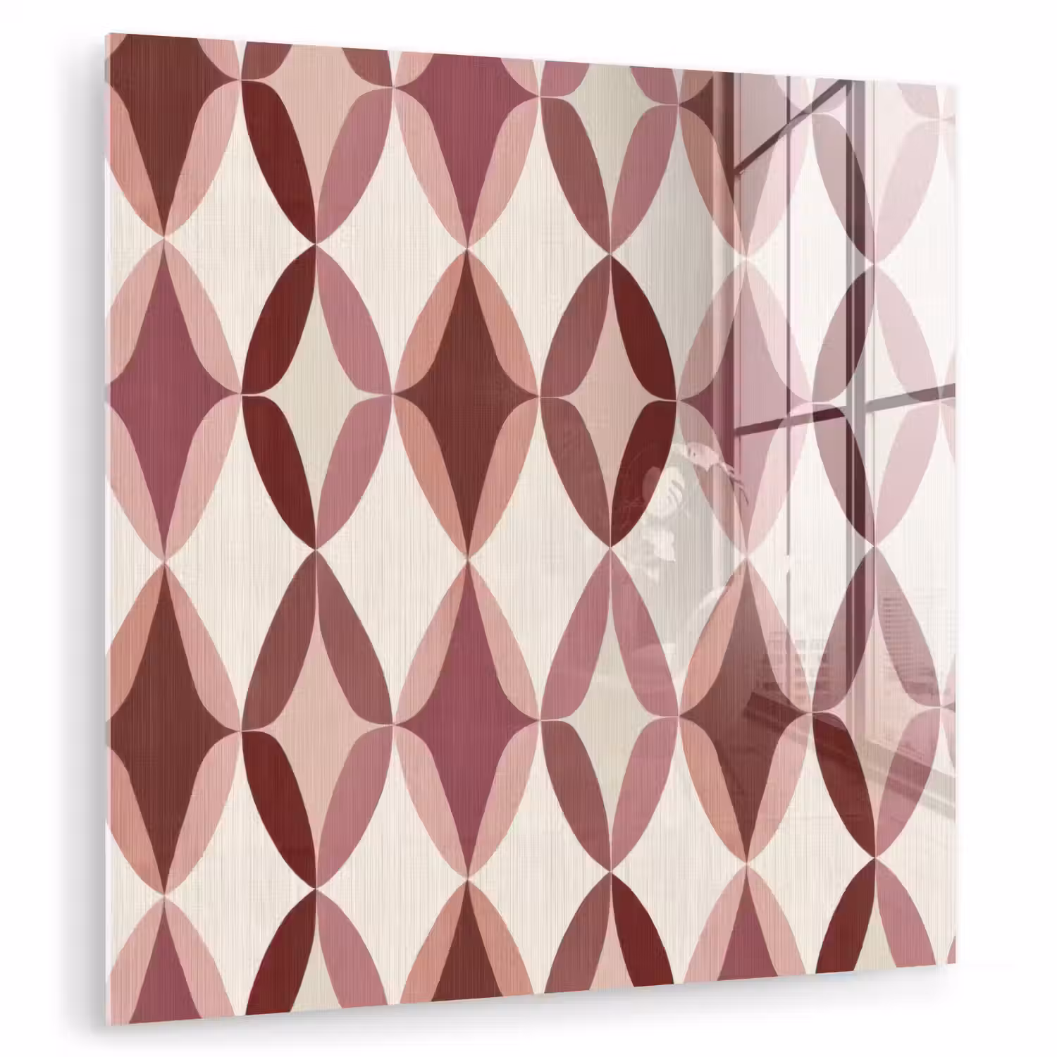 Ovaal - Textuur - Roze plexiglas 5mm klein 11 -zzzproduct_nieuw