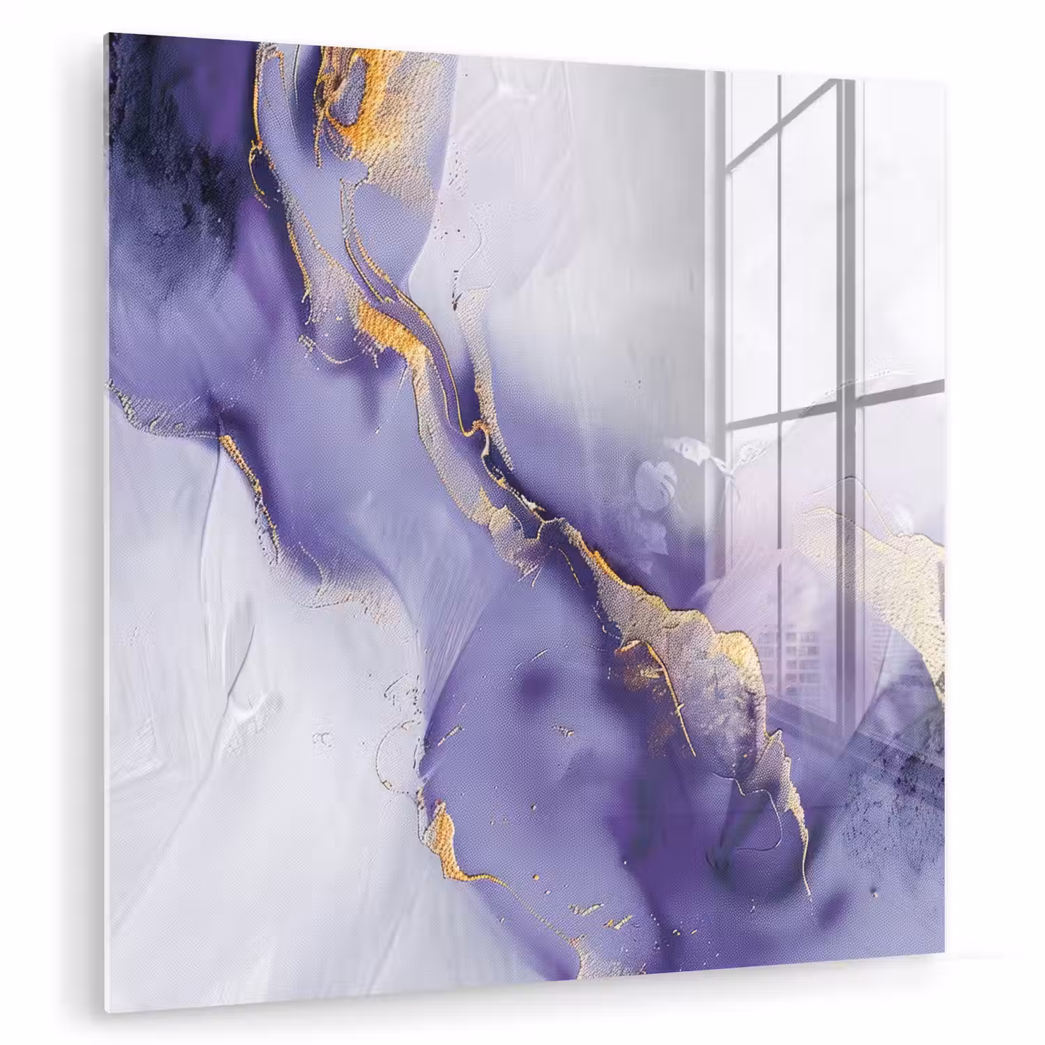 Paars - Modern - Marmer - Abstract plexiglas 5mm klein -zzzproduct_nieuw