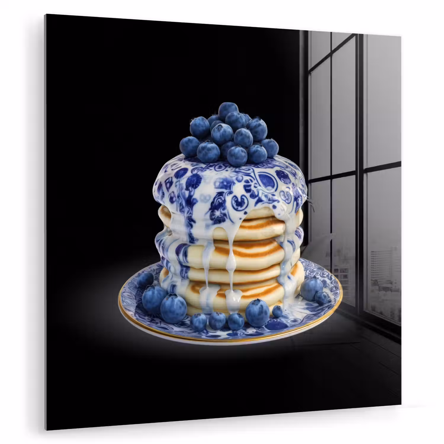 Pannenkoeken - Blauwe Bessen - Bord plexiglas 5mm klein -zzzproduct_nieuw