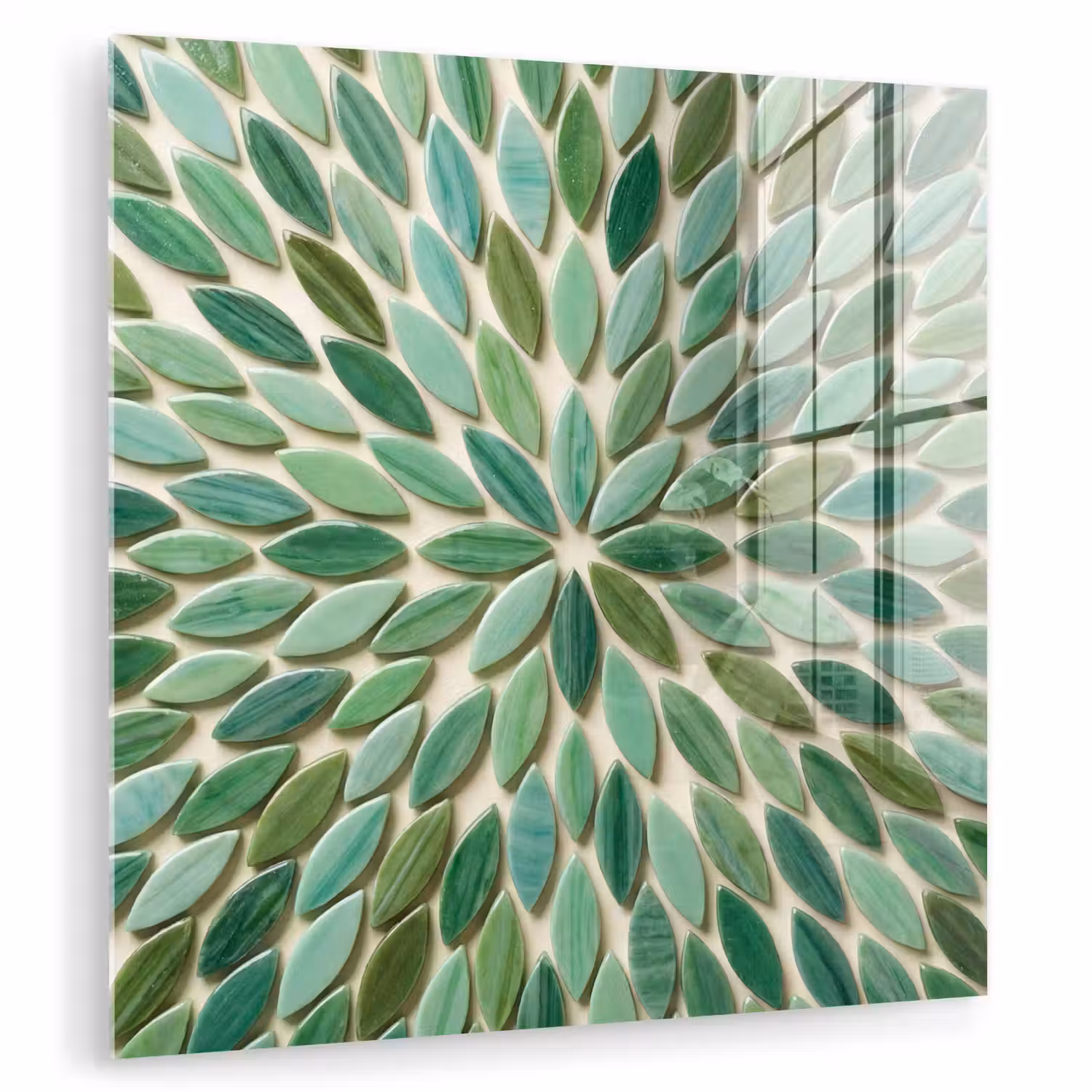 Patroon - Blad - Groen - Abstract plexiglas 5mm klein -zzzproduct_nieuw