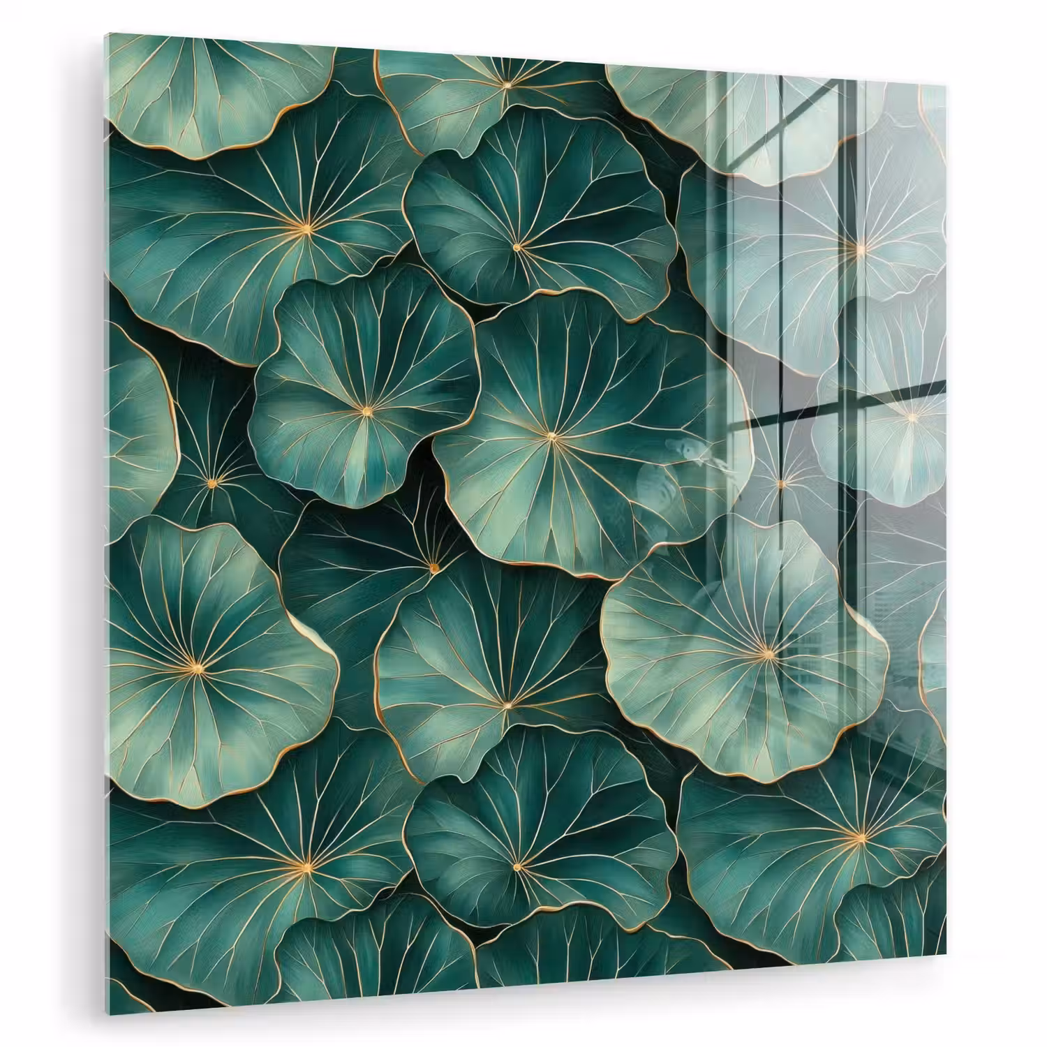 Patroon - Bladeren - Groen plexiglas 5mm klein 11 -zzzproduct_nieuw